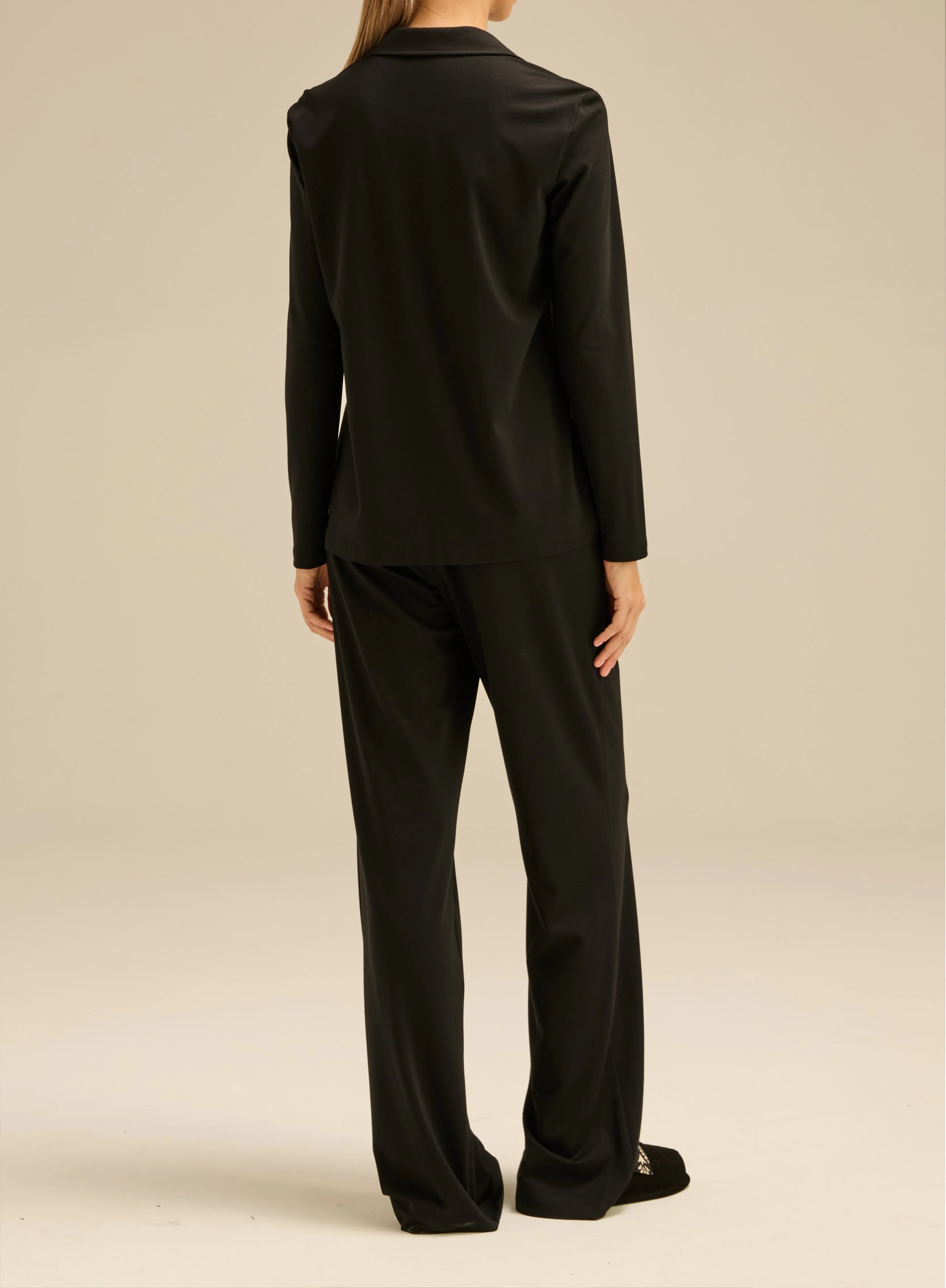 Koszula o dopasowanym kroju w kolorze czarnym - Gwyneth sold by Le Brand product image thumbnail 4