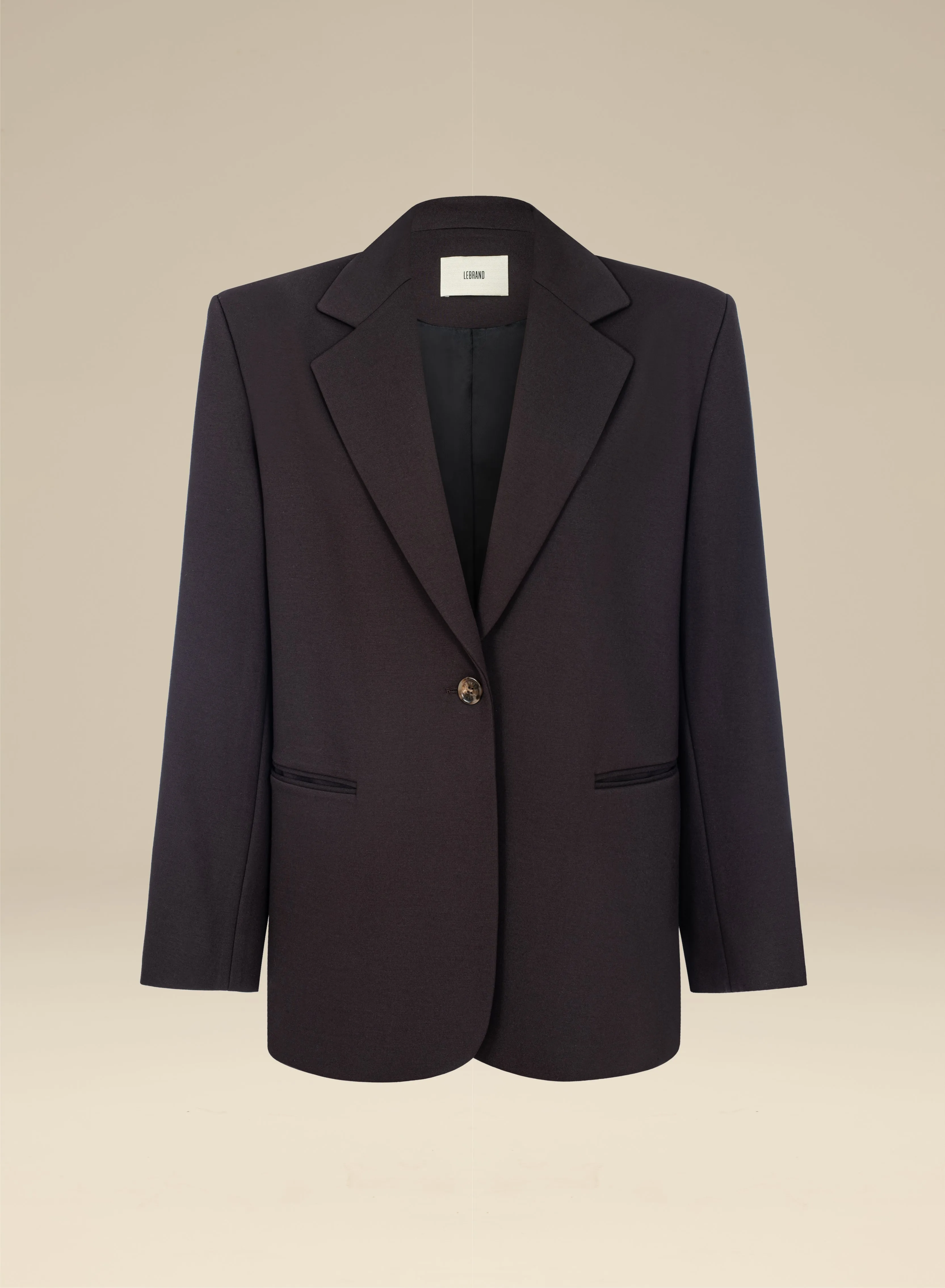 Marynarka z mięsistego jerseyu w kolorze brązowym o kroju oversize - Cate sold by Le Brand product image thumbnail 4