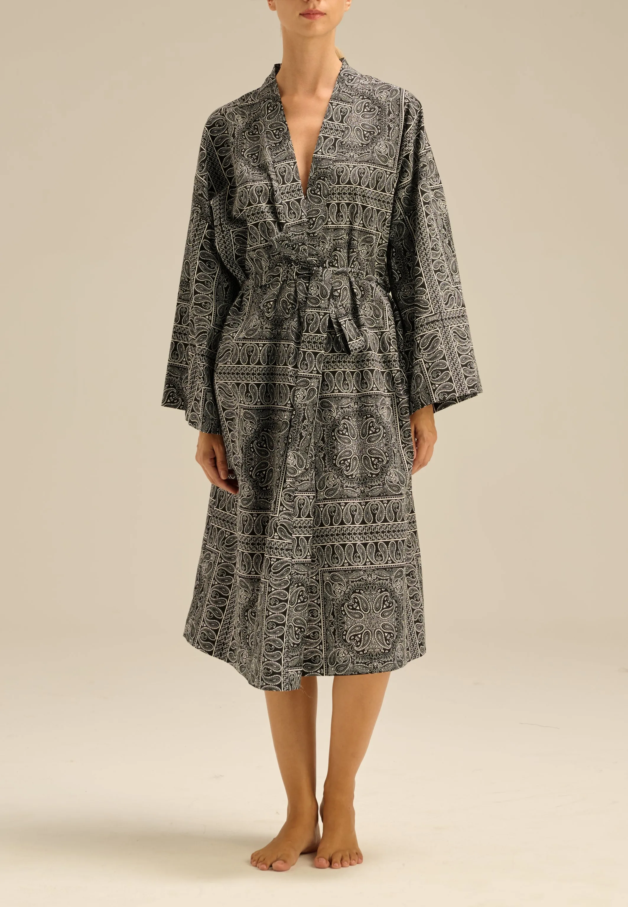 Kimono z bawełny we wzór bandany - Musolla sold by Le Brand