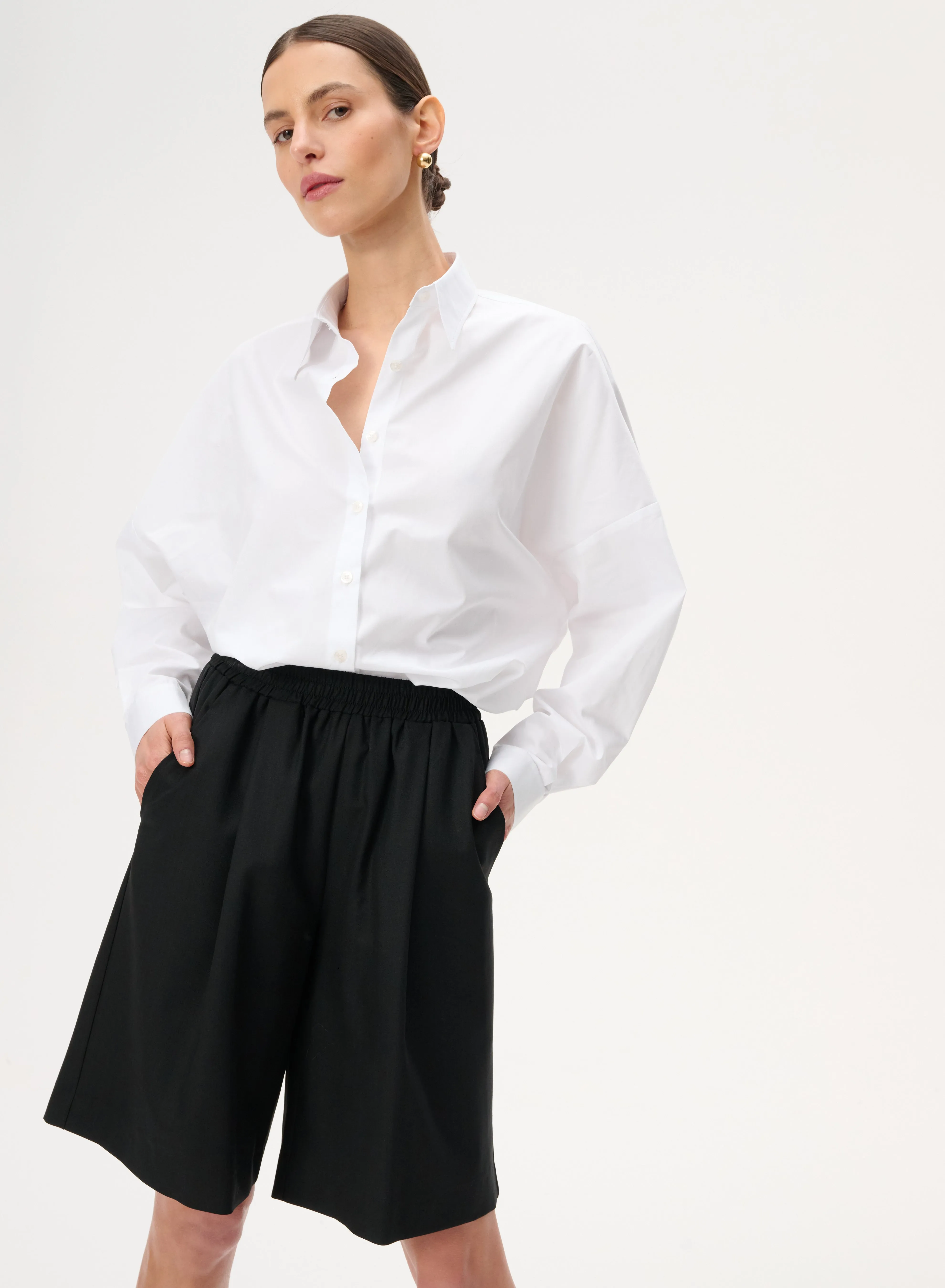 Koszula oversize z bawełny w kolorze białym - Meryl sold by Le Brand product image thumbnail 2