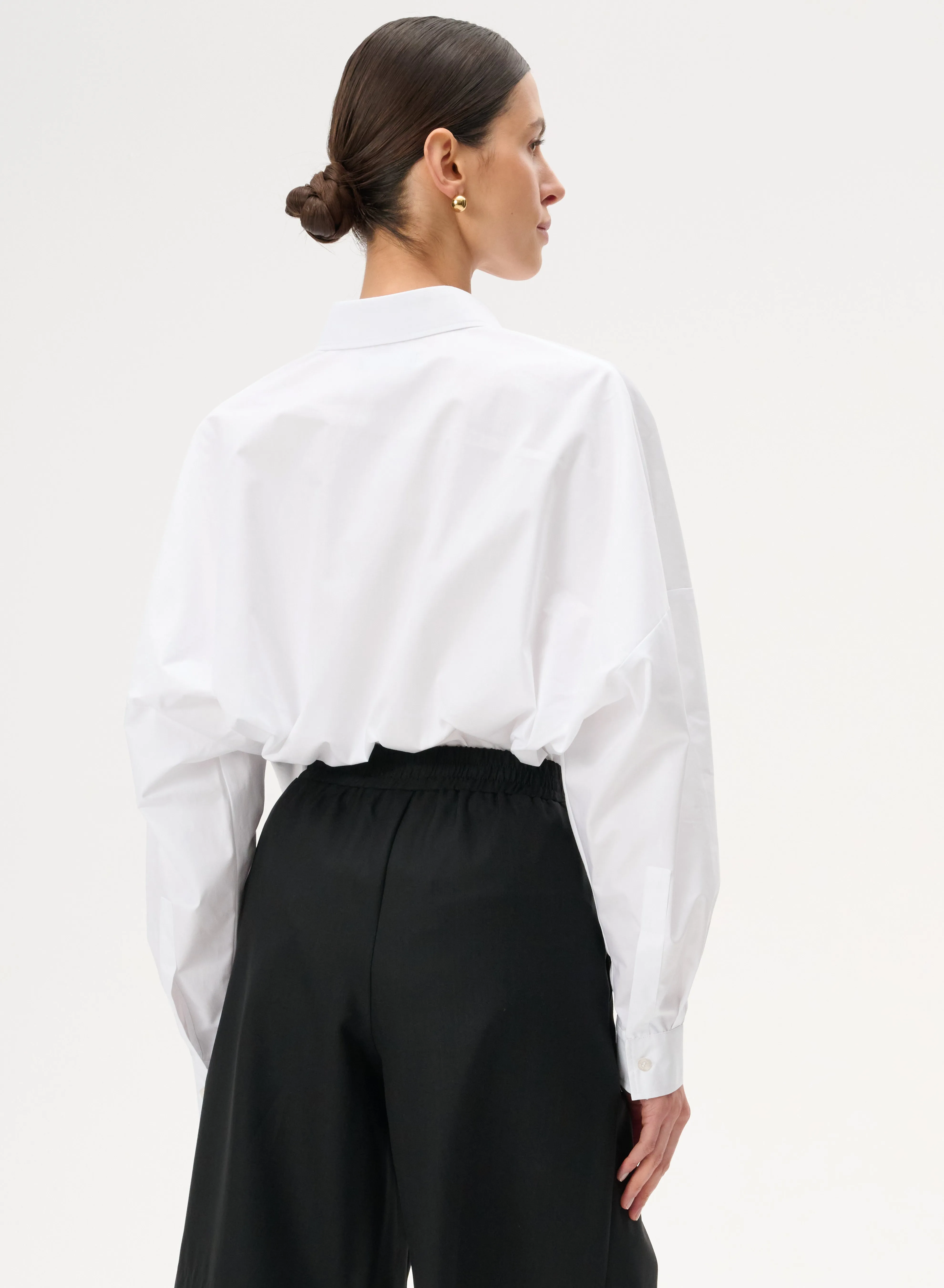 Koszula oversize z bawełny w kolorze białym - Meryl sold by Le Brand product image thumbnail 5