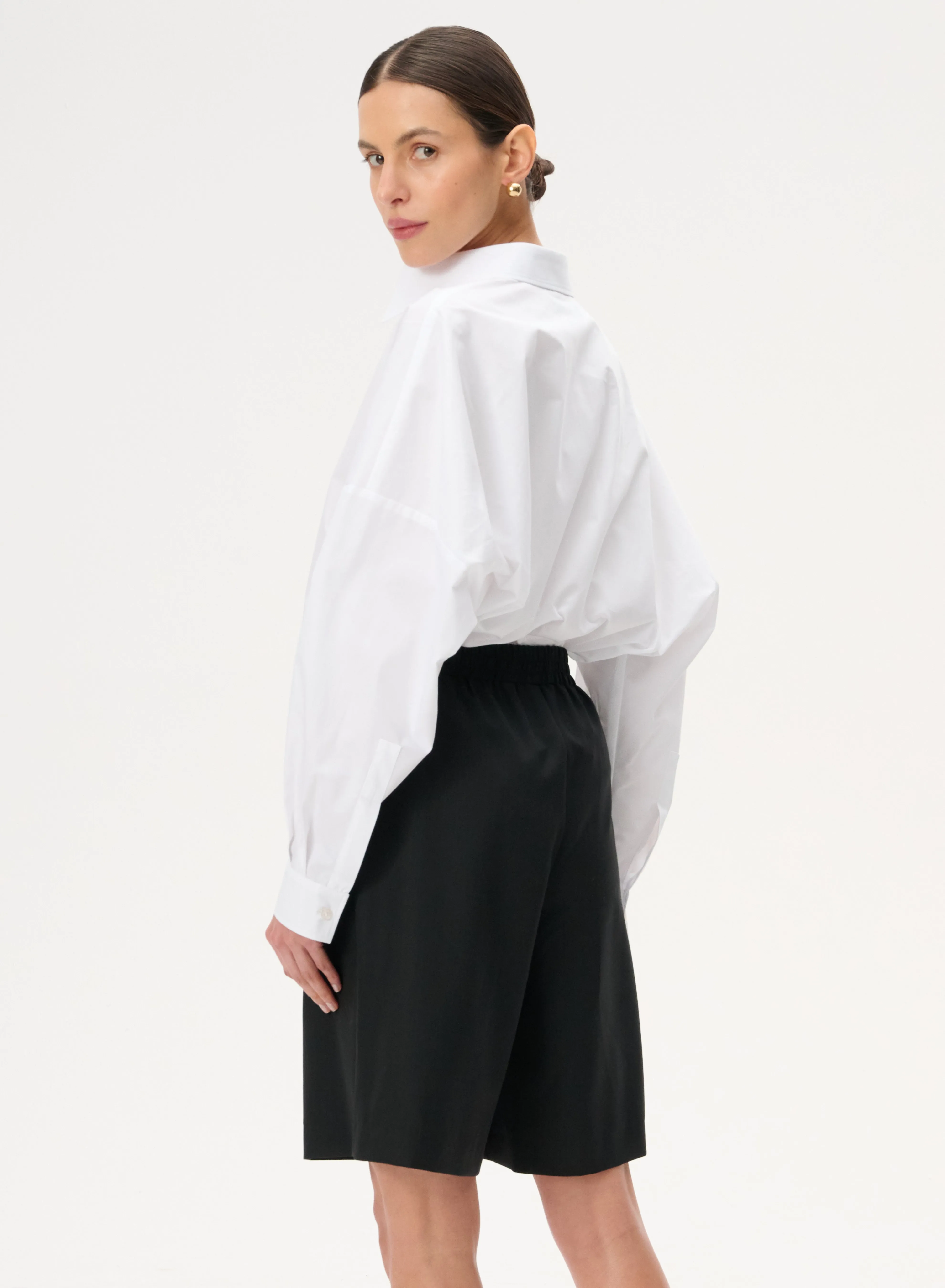 Koszula oversize z bawełny w kolorze białym - Meryl sold by Le Brand product image thumbnail 4