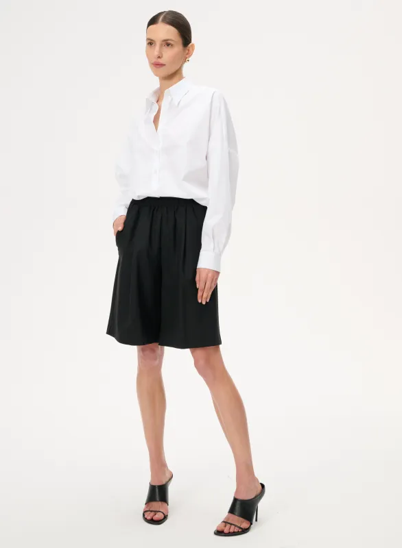 Koszula oversize z bawełny w kolorze białym - Meryl sold by Le Brand