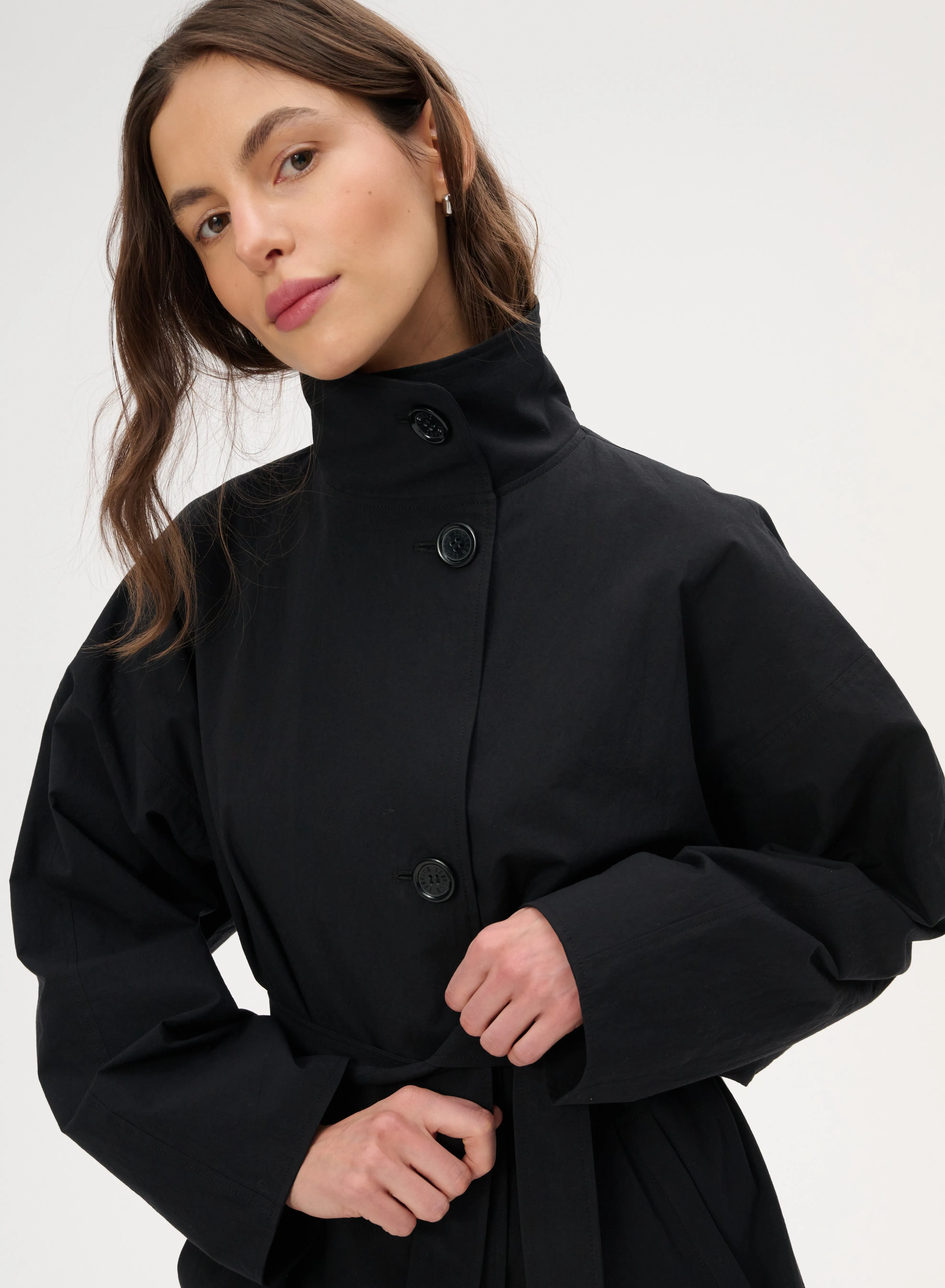 Trencz z bawełny w kolorze czarnym - Ashley sold by Le Brand product image thumbnail 4