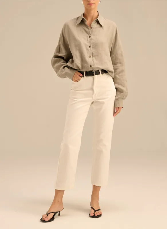 Koszula Lniana Alessi Szara made by Le Brand