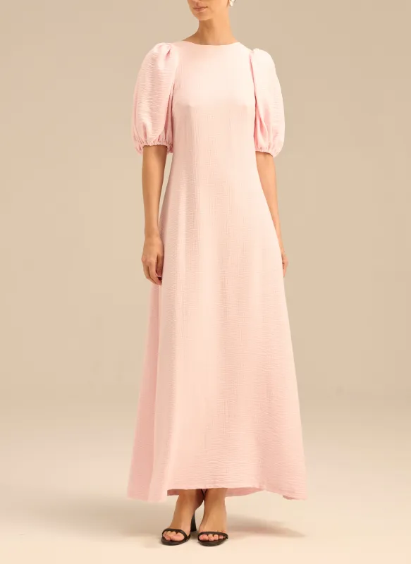 Sukienka Margot maxi Różowa made by Le Brand