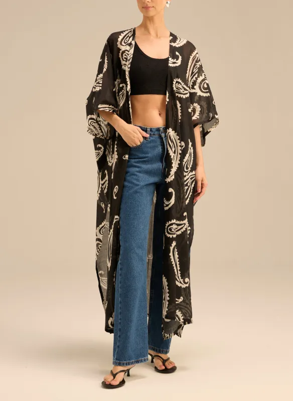 Kimono Andrea Bandana2.0 Czarna made by Le Brand