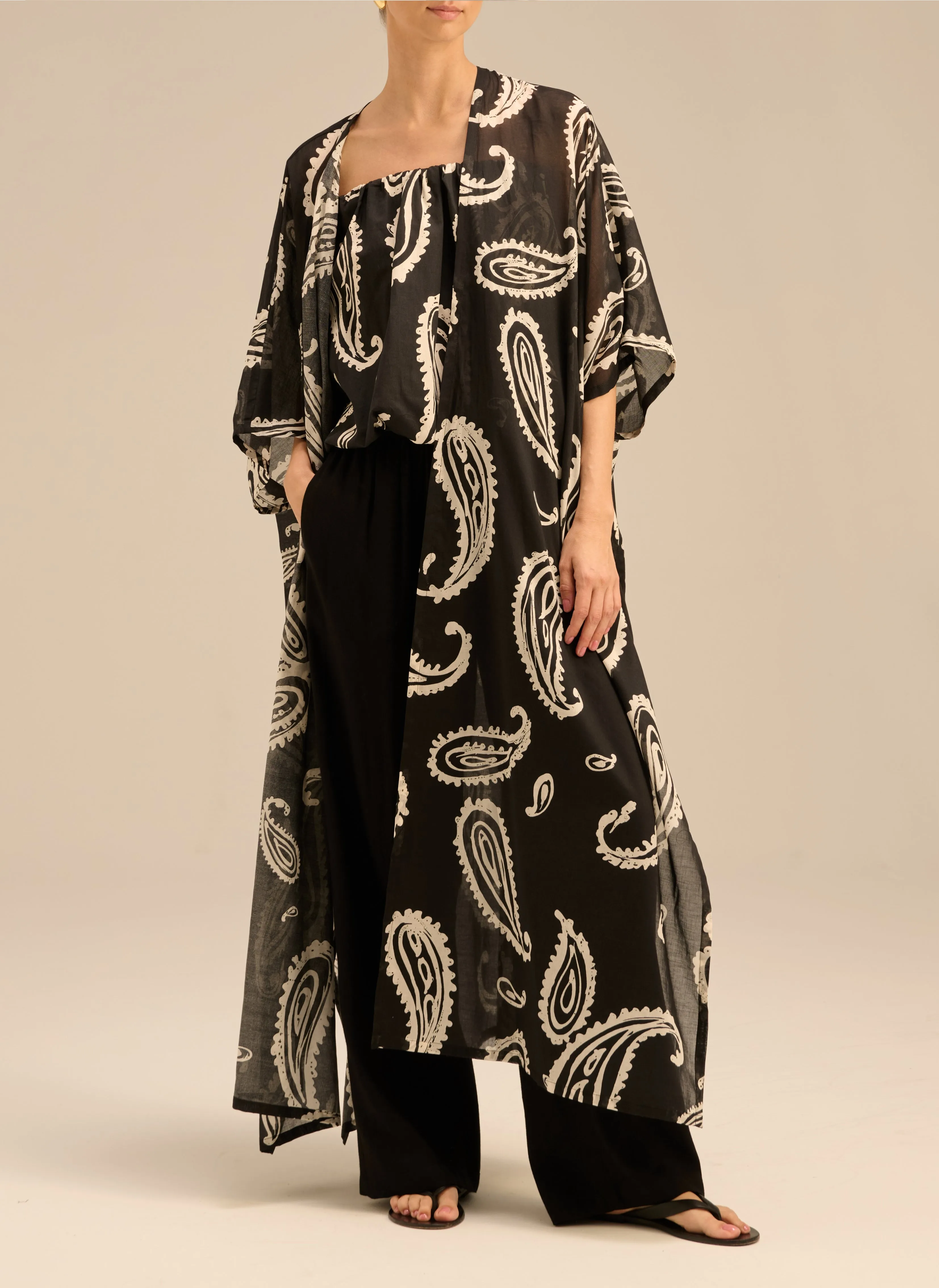 Kimono Andrea Bandana2.0 Czarna sold by Le Brand product image thumbnail 3