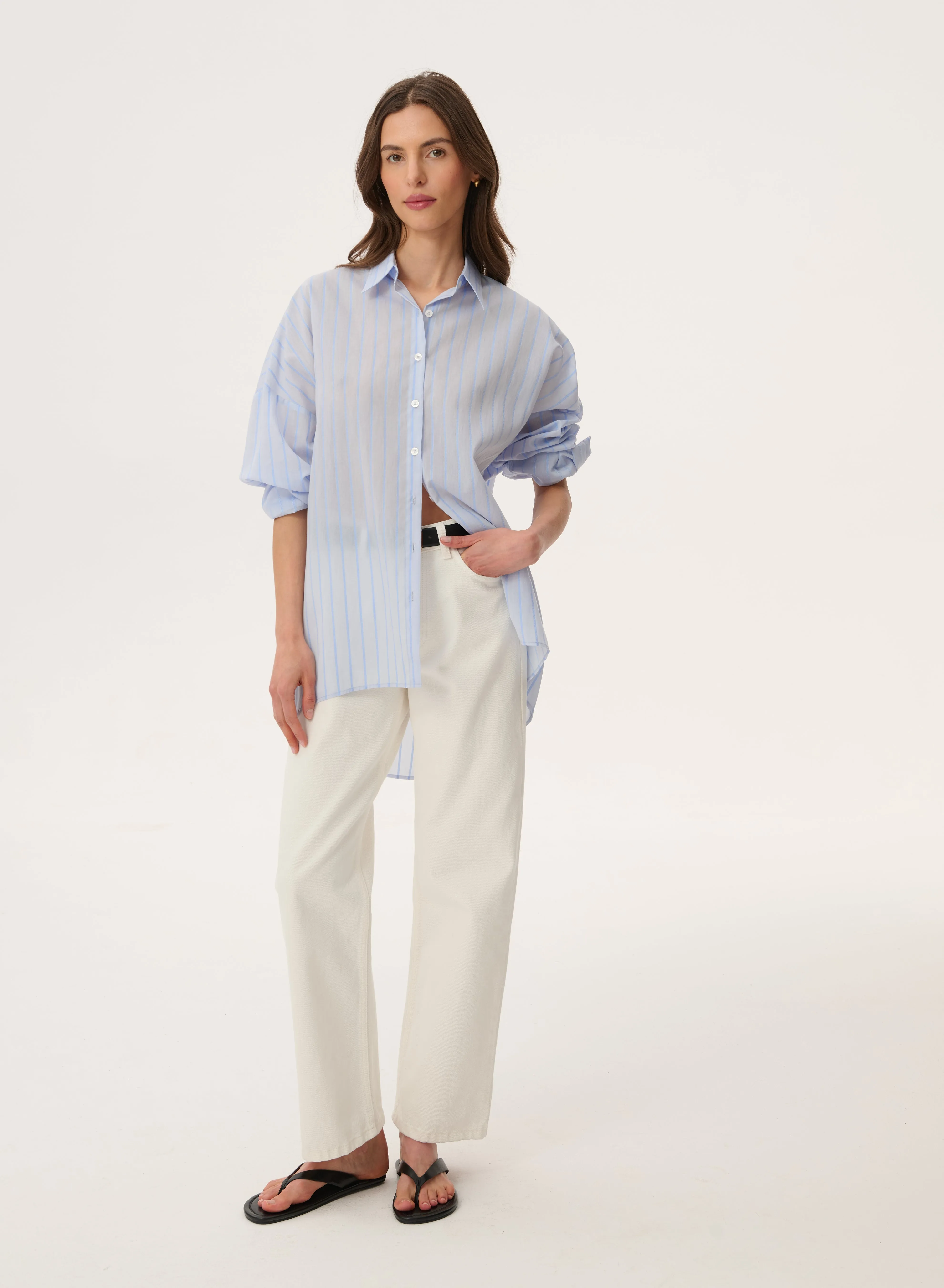 Koszula niebieska w prążek - Bilbao sold by Le Brand