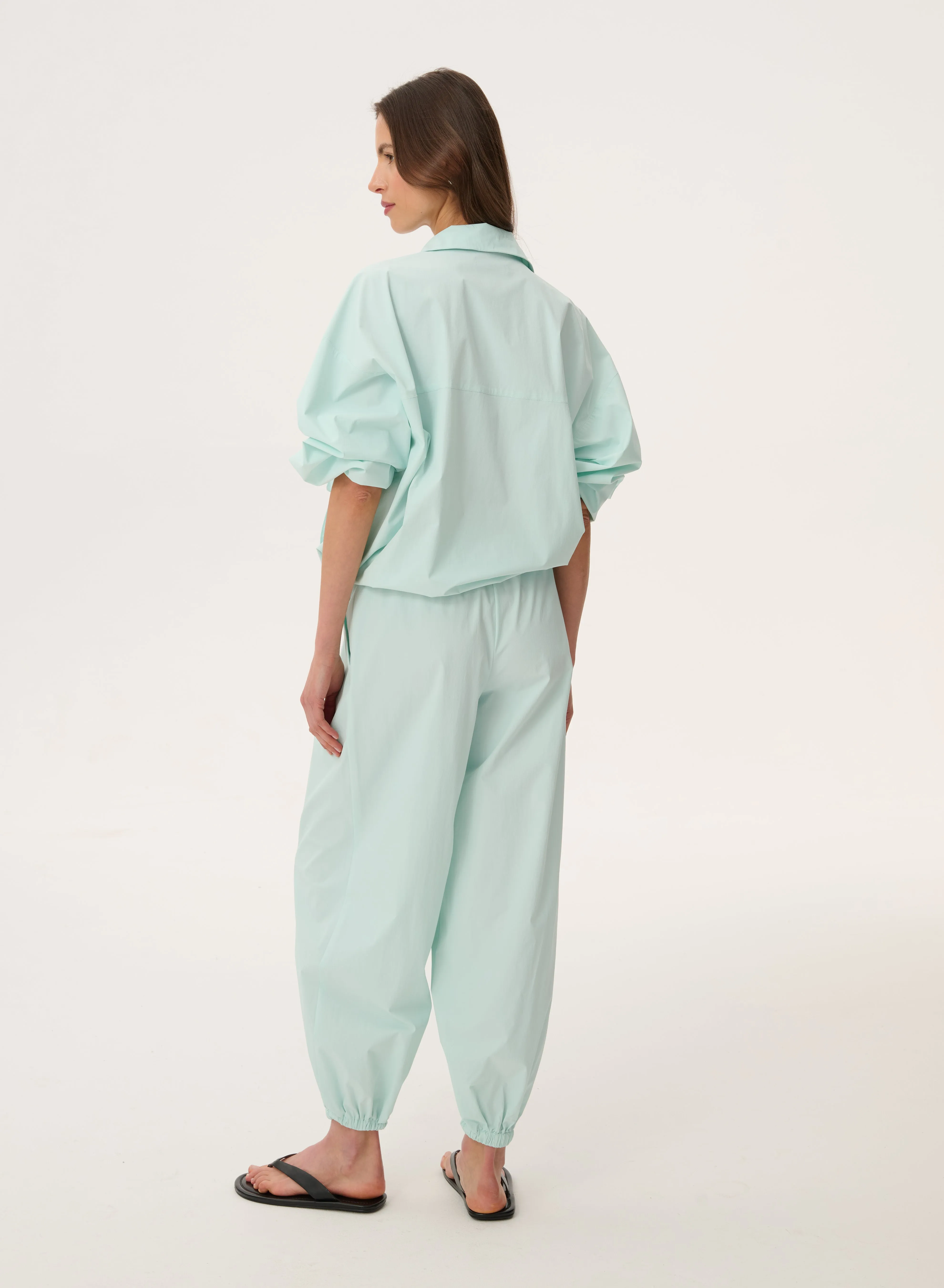Kurtka z ortalionu ze ściągaczami w kolorze akwamarynowym - Sydney sold by Le Brand product image thumbnail 4