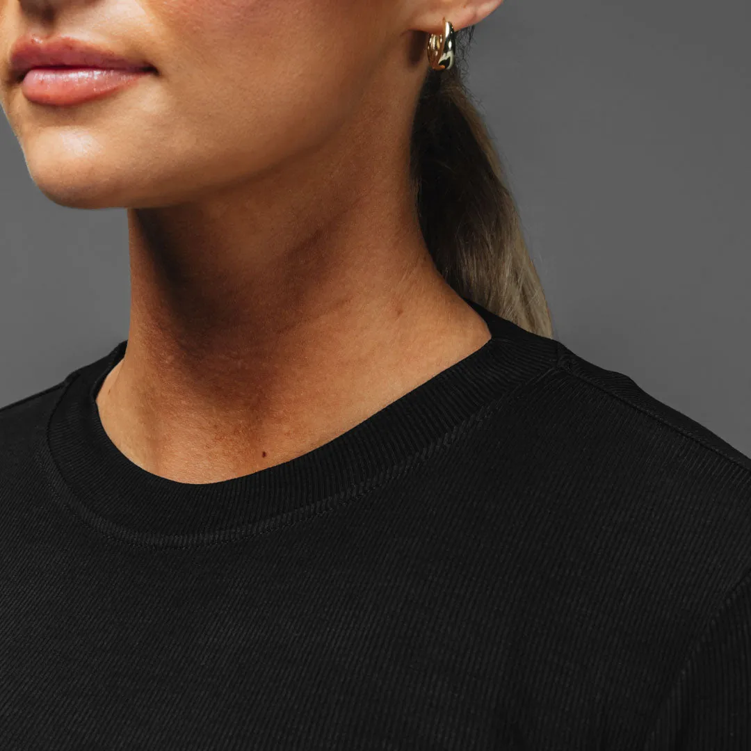 Women's Crop Rib Long Sleeve sold by 1st Phorm product image thumbnail 3