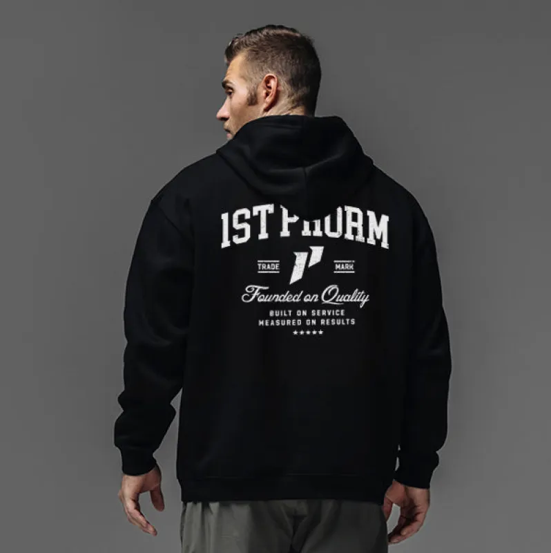 Crest Founded on Quality Hoodie sold by 1st Phorm