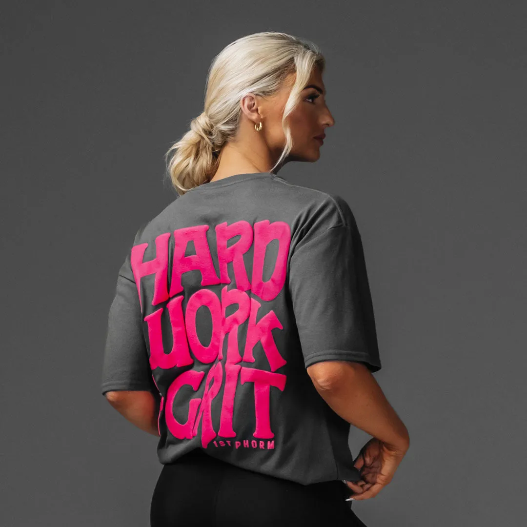 Hard Work & Grit Oversized Tee sold by 1st Phorm