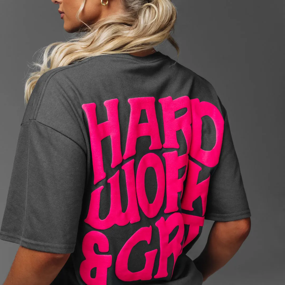 Hard Work & Grit Oversized Tee sold by 1st Phorm product image thumbnail 4