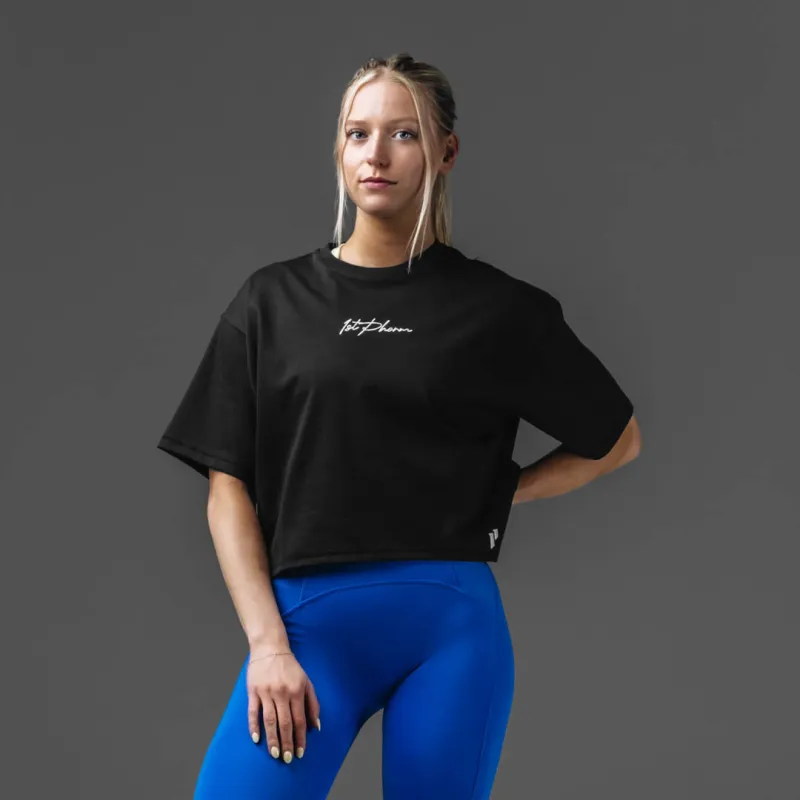 Women's Script Relaxed Tee made by 1st Phorm
