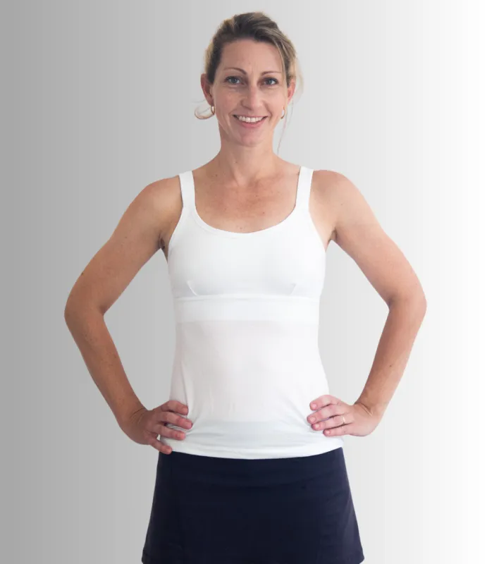 Built-In Bra Tank sold by Silver Sea