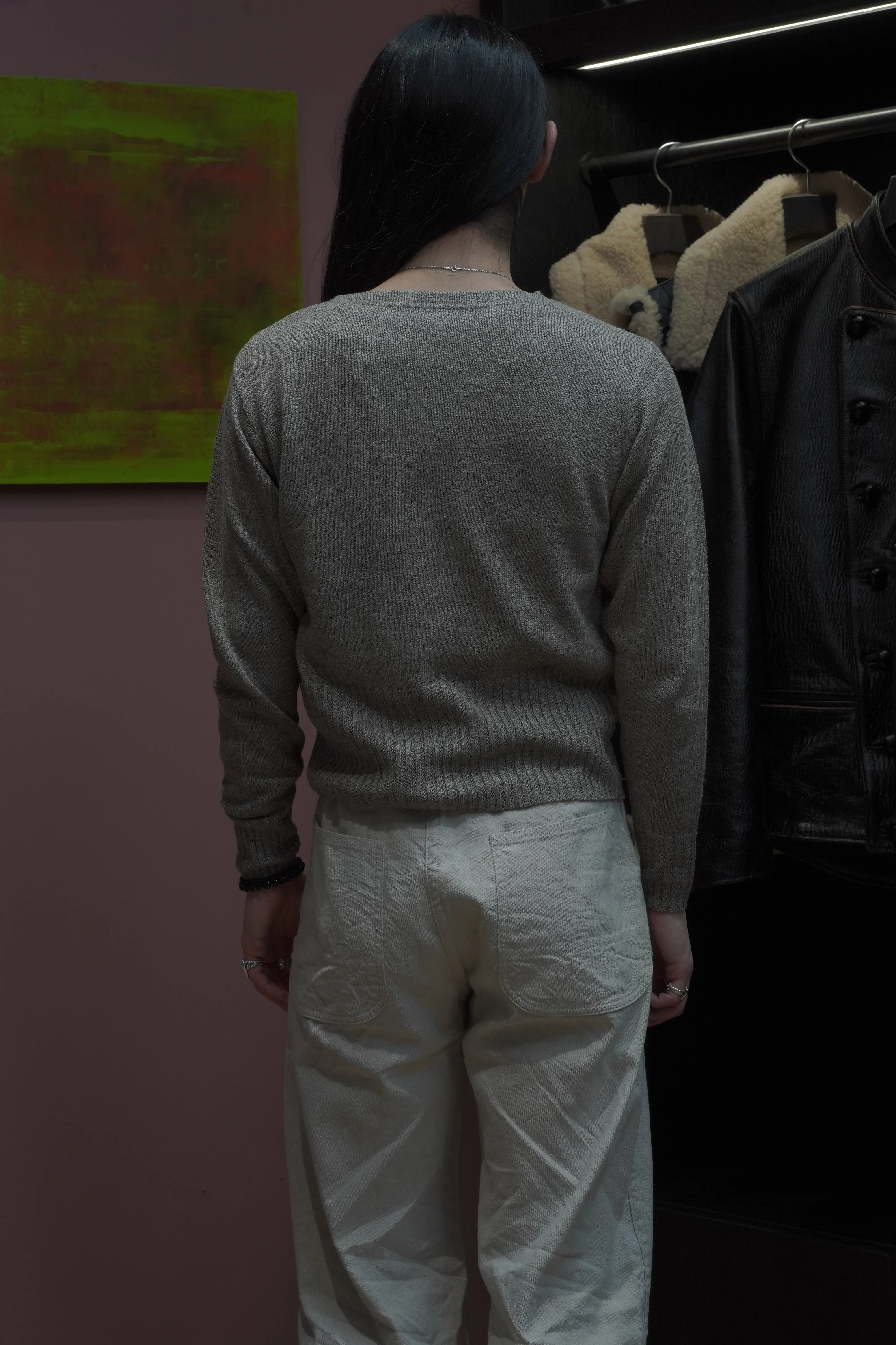 Taiga Takahashi VARSITY LETTERMAN SWEATER (BEIGE) sold by CEDARWOOD product image thumbnail 5