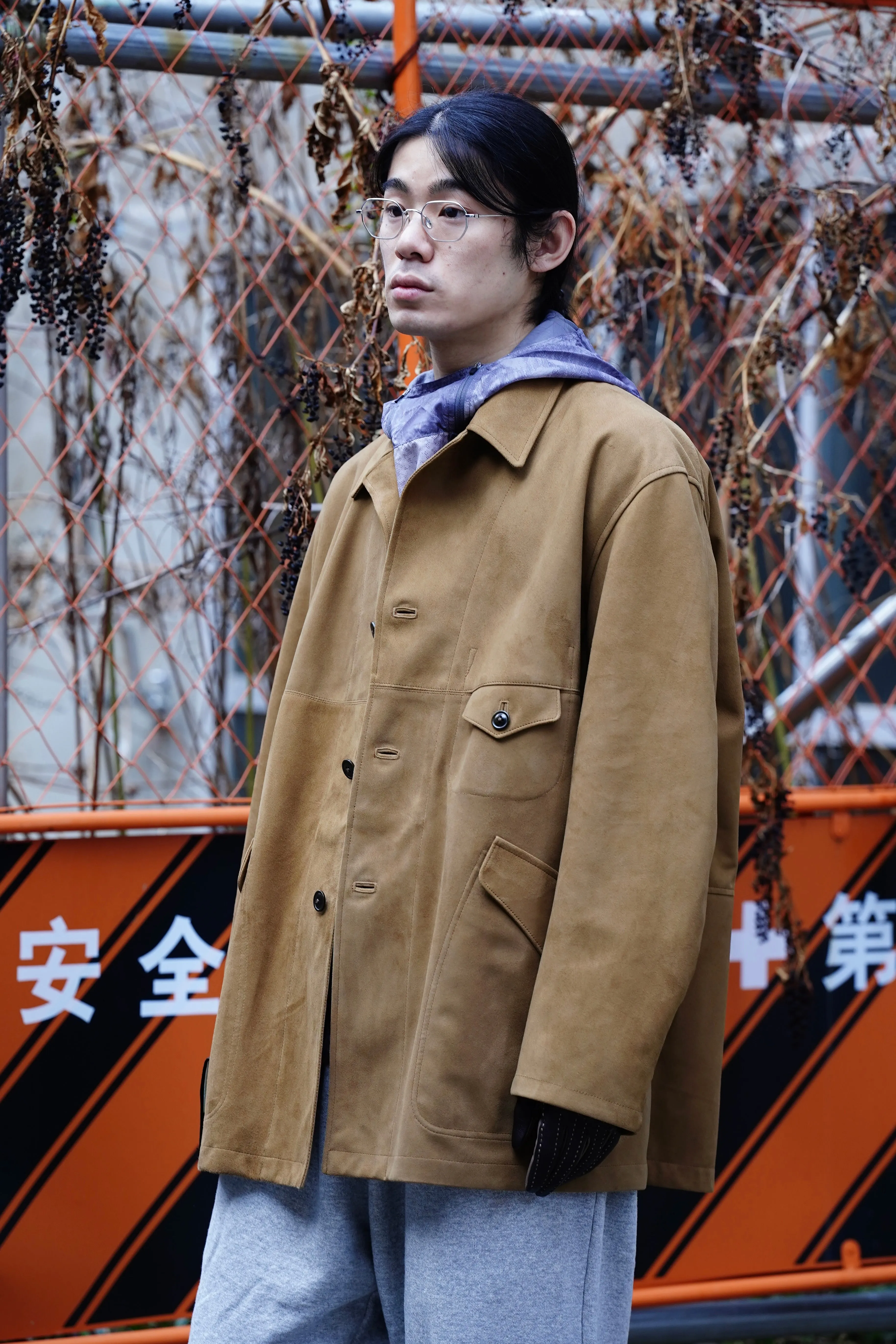 SARTO LEATHER HALF COAT (BROWN GOLD) sold by CEDARWOOD product image thumbnail 3