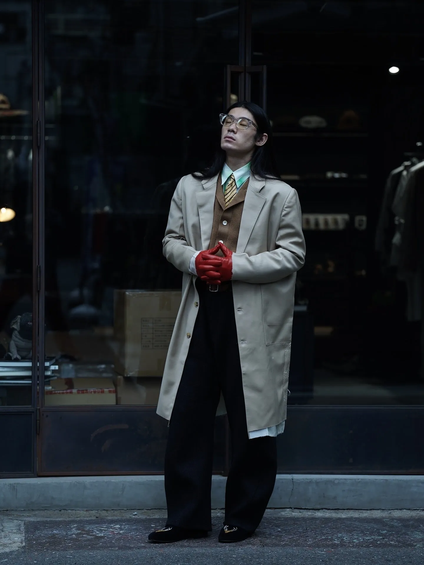 Glass Cypress Khaki Coat with Extended Lining (Khaki) sold by CEDARWOOD product image thumbnail 4