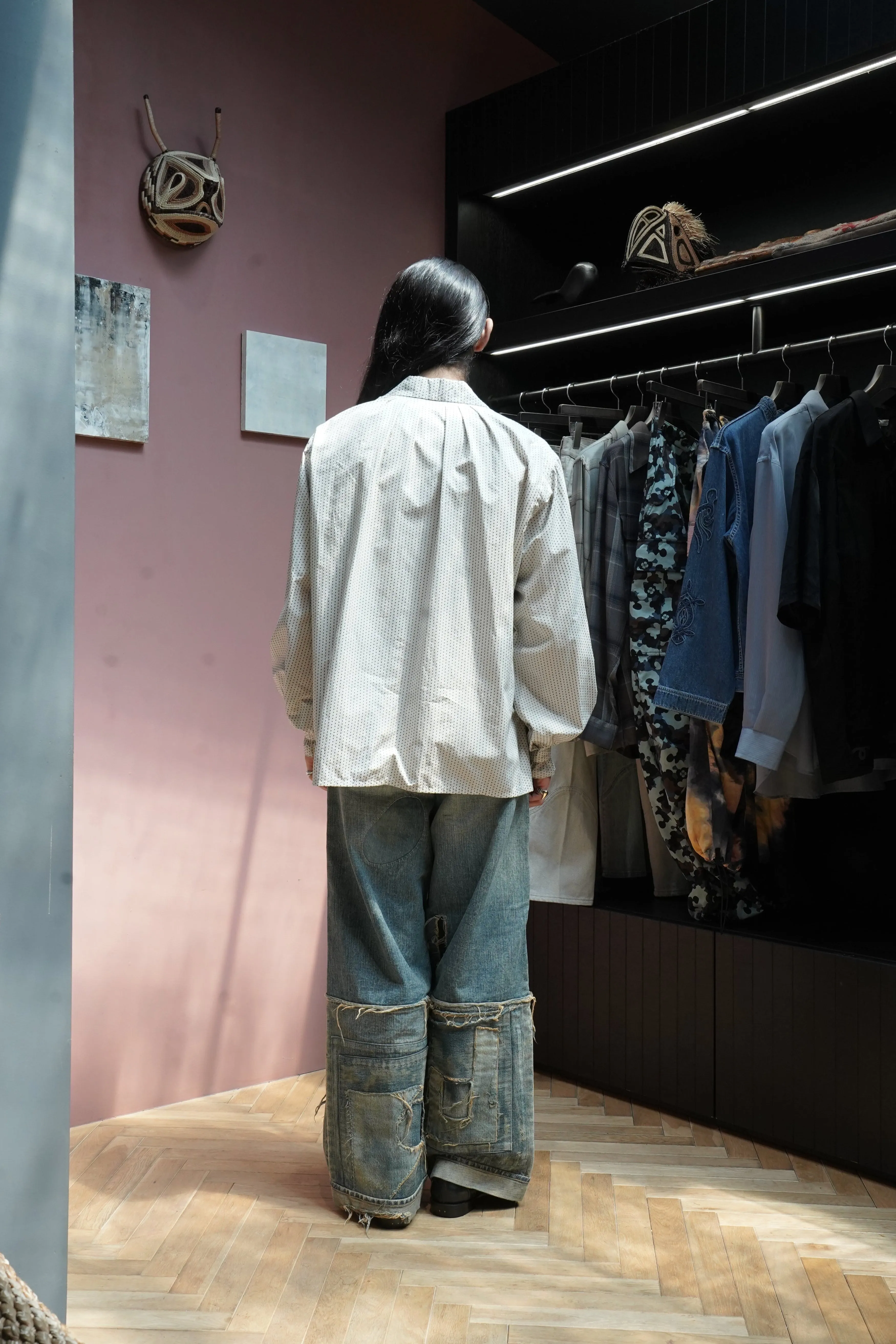 SUGARHILL STRATUM DENIM PANTS WIDE CUT (FADED INDIGO) sold by CEDARWOOD product image thumbnail 5
