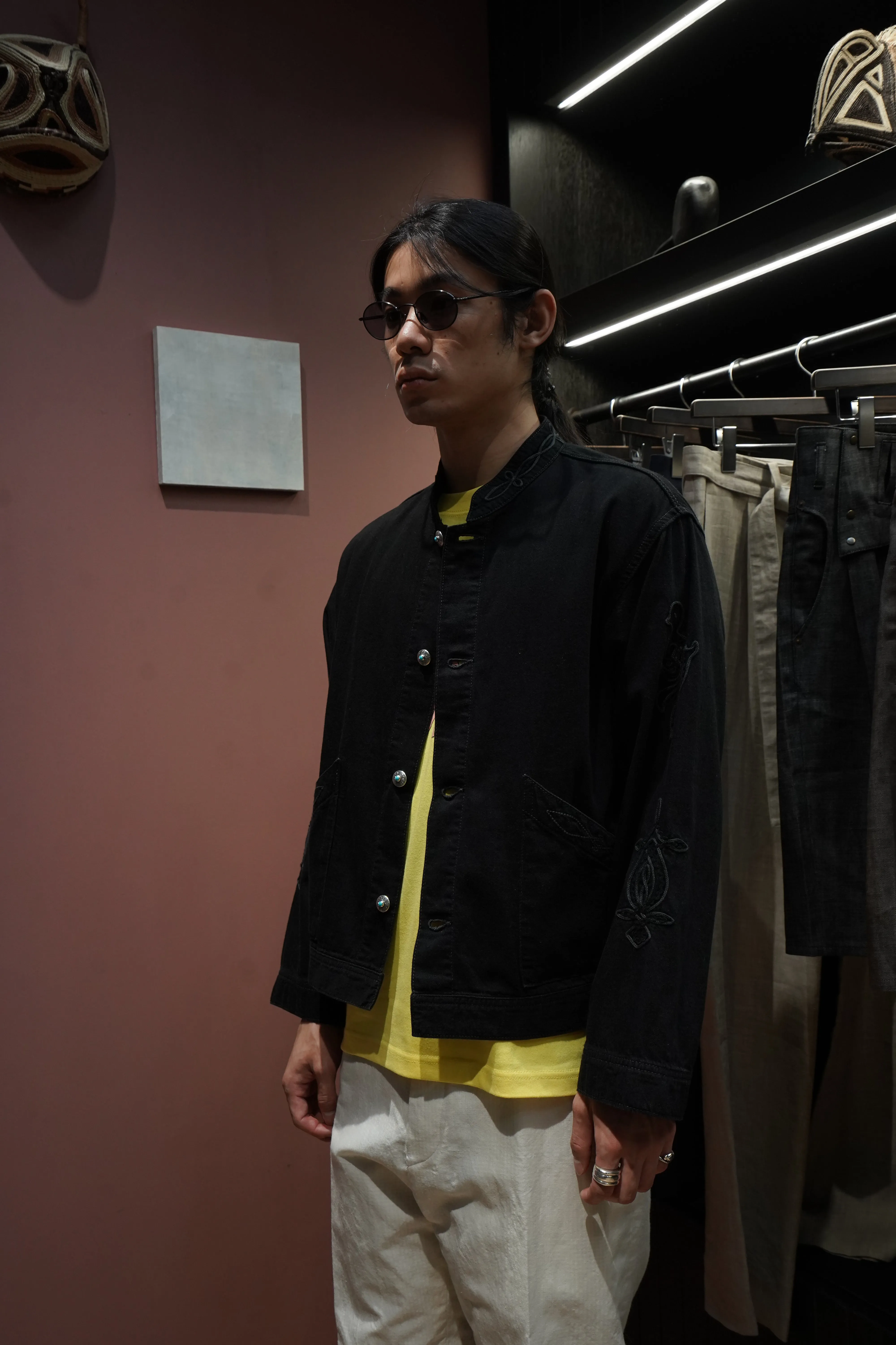 SARTO EMBROIDERY SHORT JACKET (BLACK) sold by CEDARWOOD product image thumbnail 3