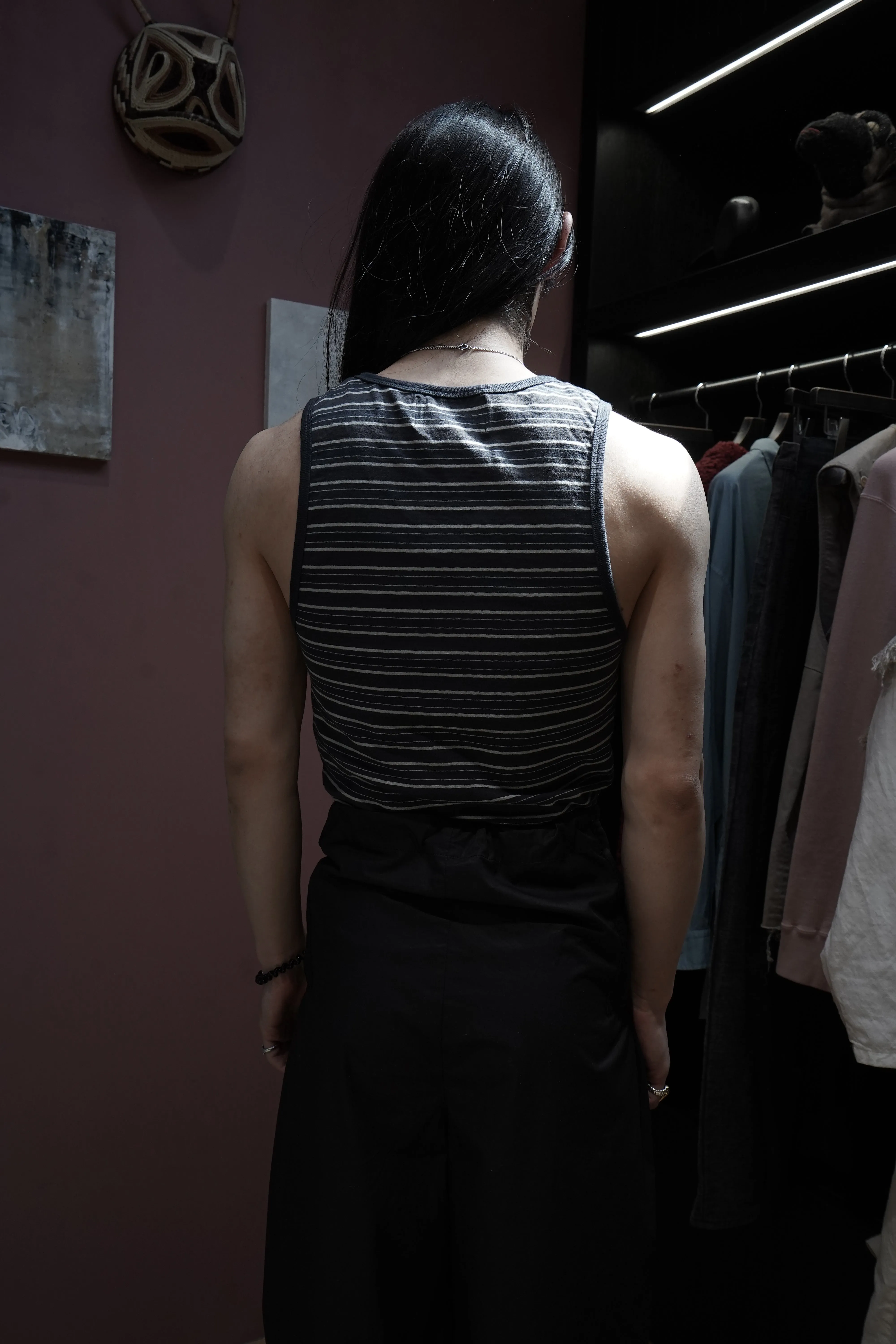 SUGARHILL STRIPE TIGHT TANK TOP (DARK NAVY) sold by CEDARWOOD product image thumbnail 4