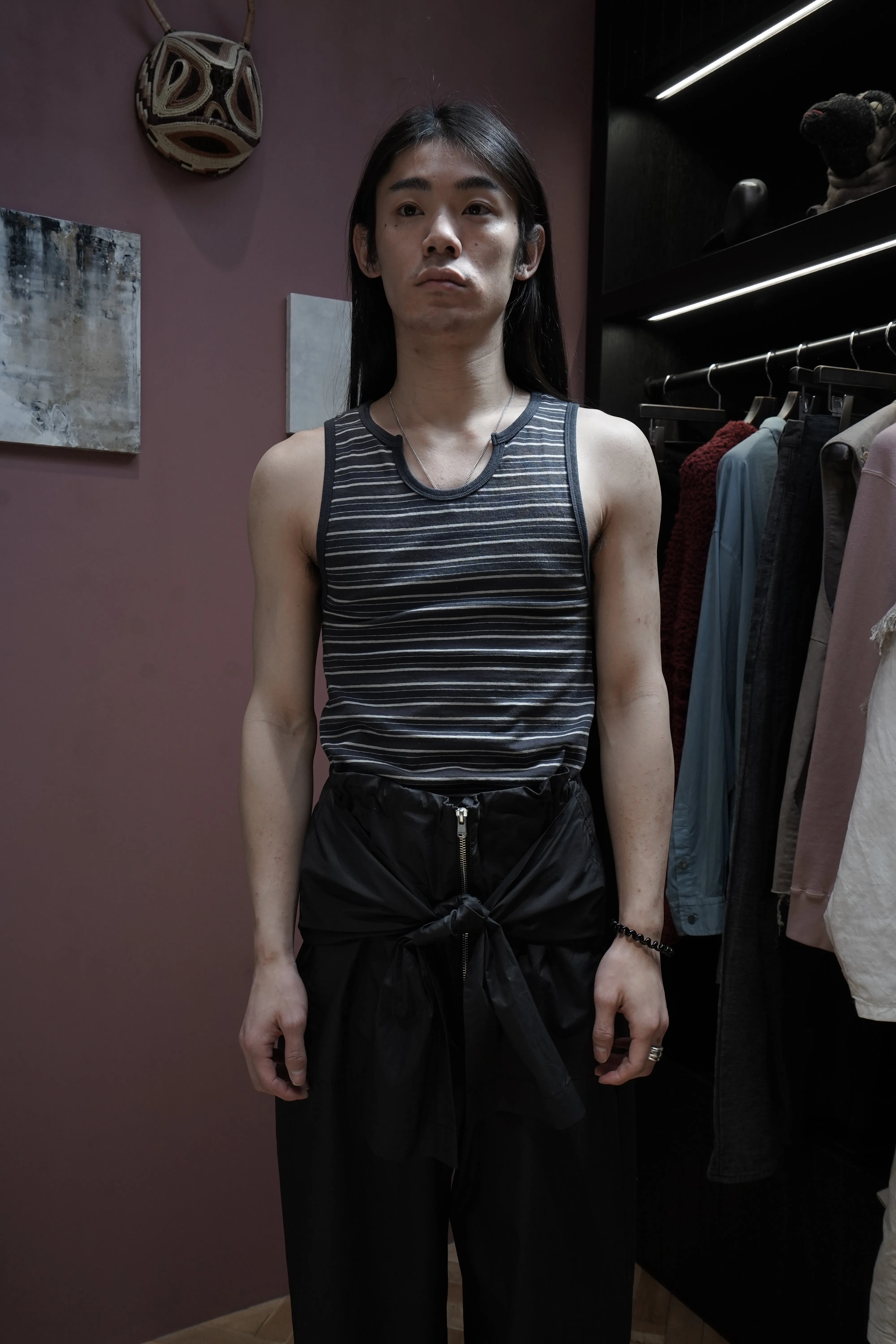 SUGARHILL STRIPE TIGHT TANK TOP (DARK NAVY) sold by CEDARWOOD product image thumbnail 3