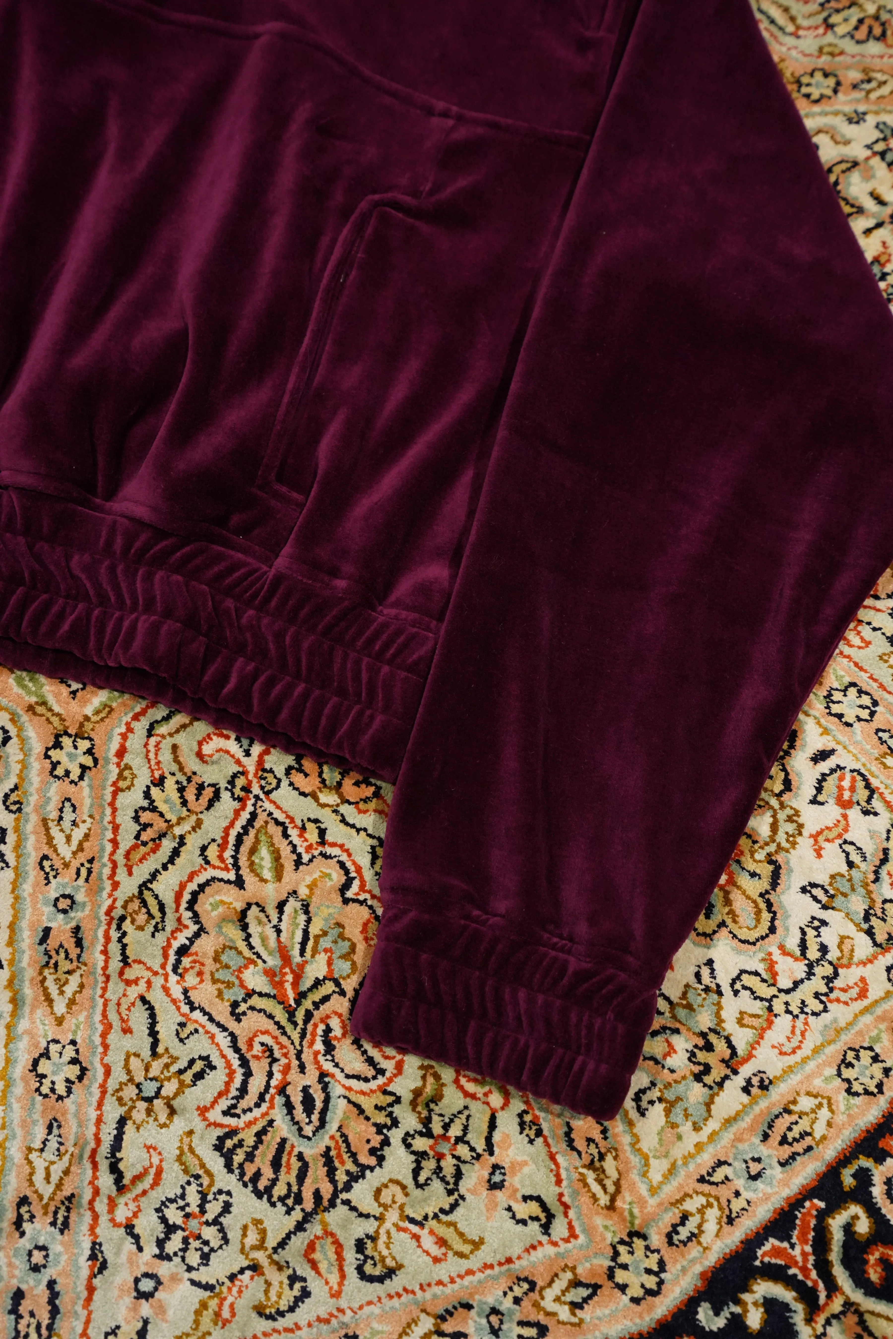 LITTLEBIG Velour Track Top (Bordeaux) sold by CEDARWOOD product image thumbnail 5
