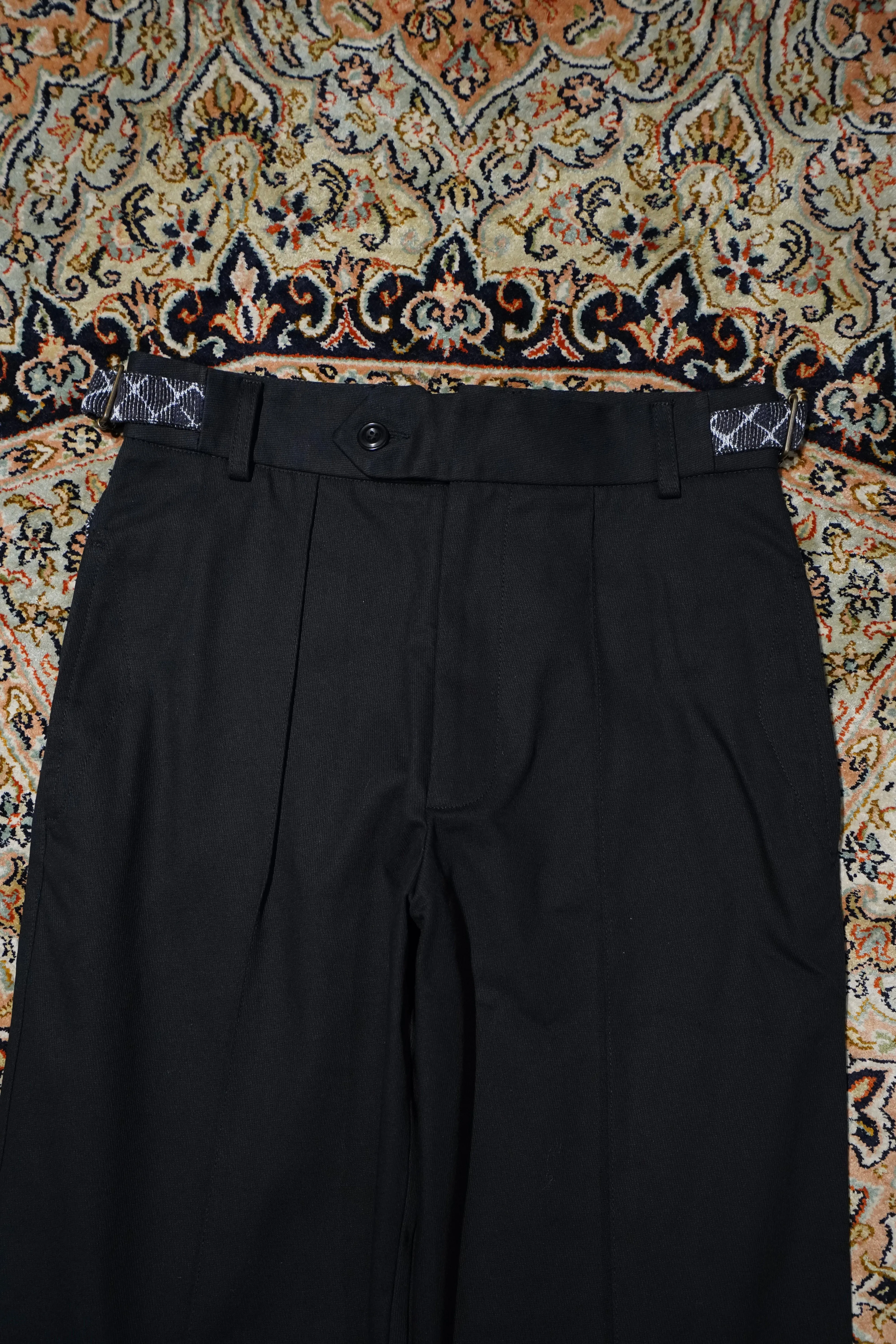 NICHOLAS DALEY TWO POCKET STRAIGHT LEG TROUSER (BLACK / ARGYLE) sold by CEDARWOOD product image thumbnail 2