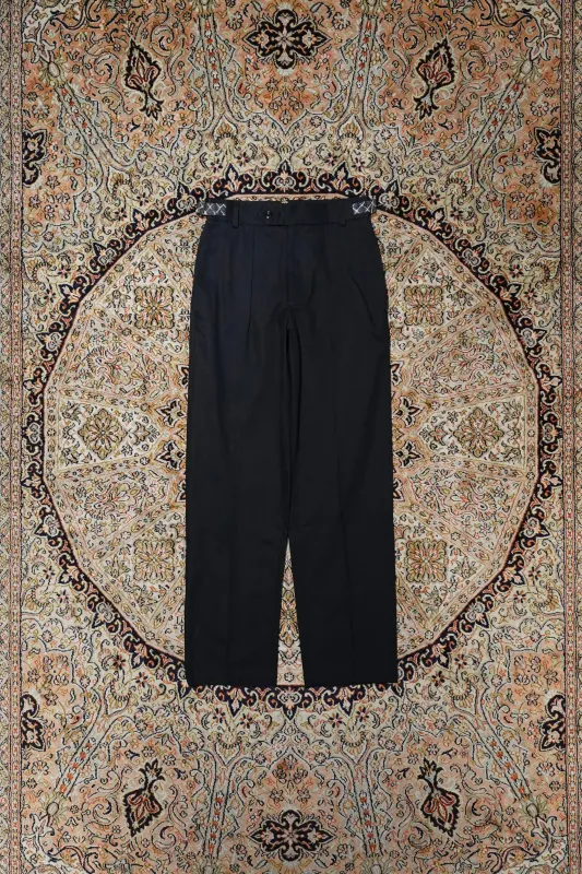 NICHOLAS DALEY TWO POCKET STRAIGHT LEG TROUSER (BLACK / ARGYLE) made by CEDARWOOD