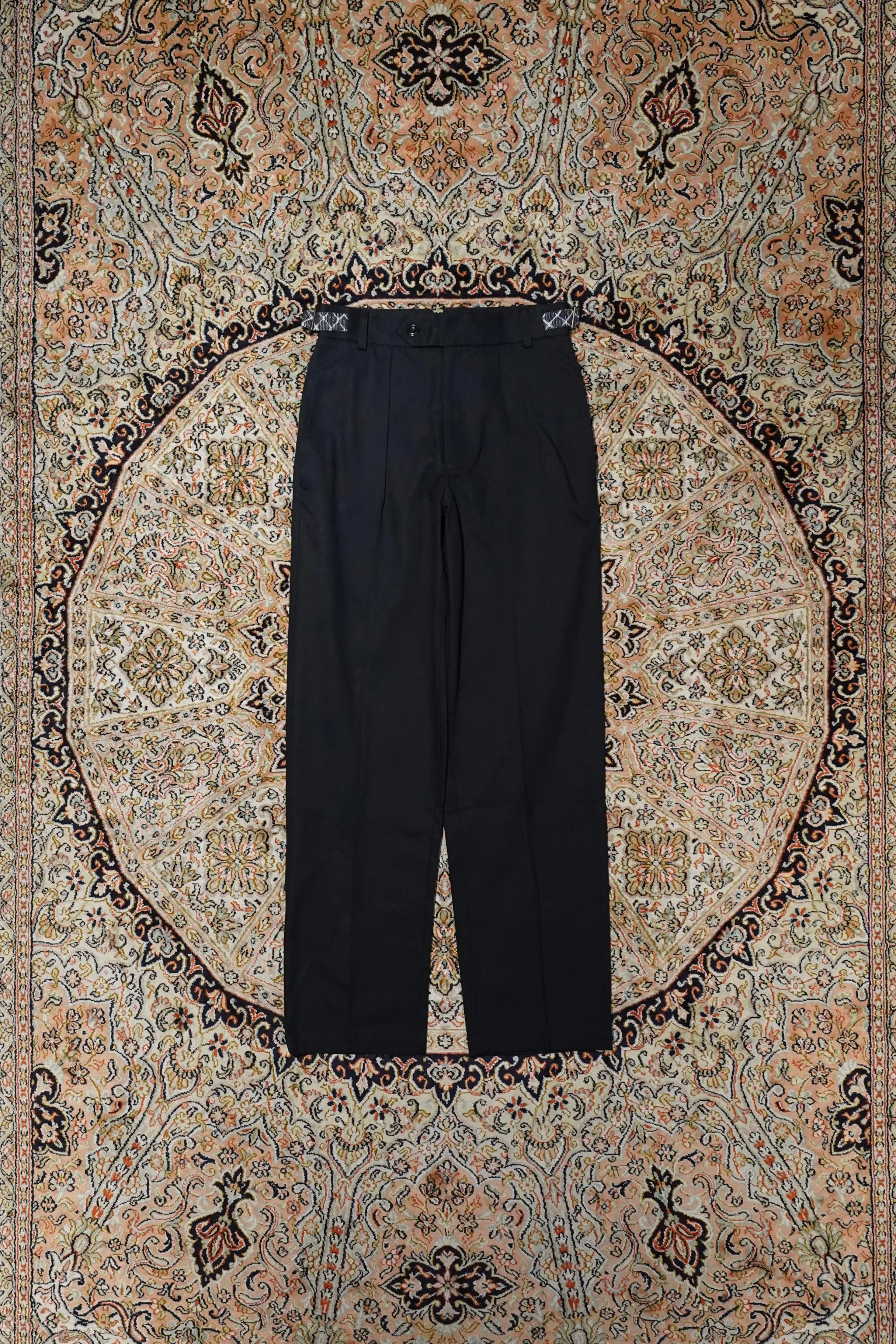 NICHOLAS DALEY TWO POCKET STRAIGHT LEG TROUSER (BLACK / ARGYLE) sold by CEDARWOOD