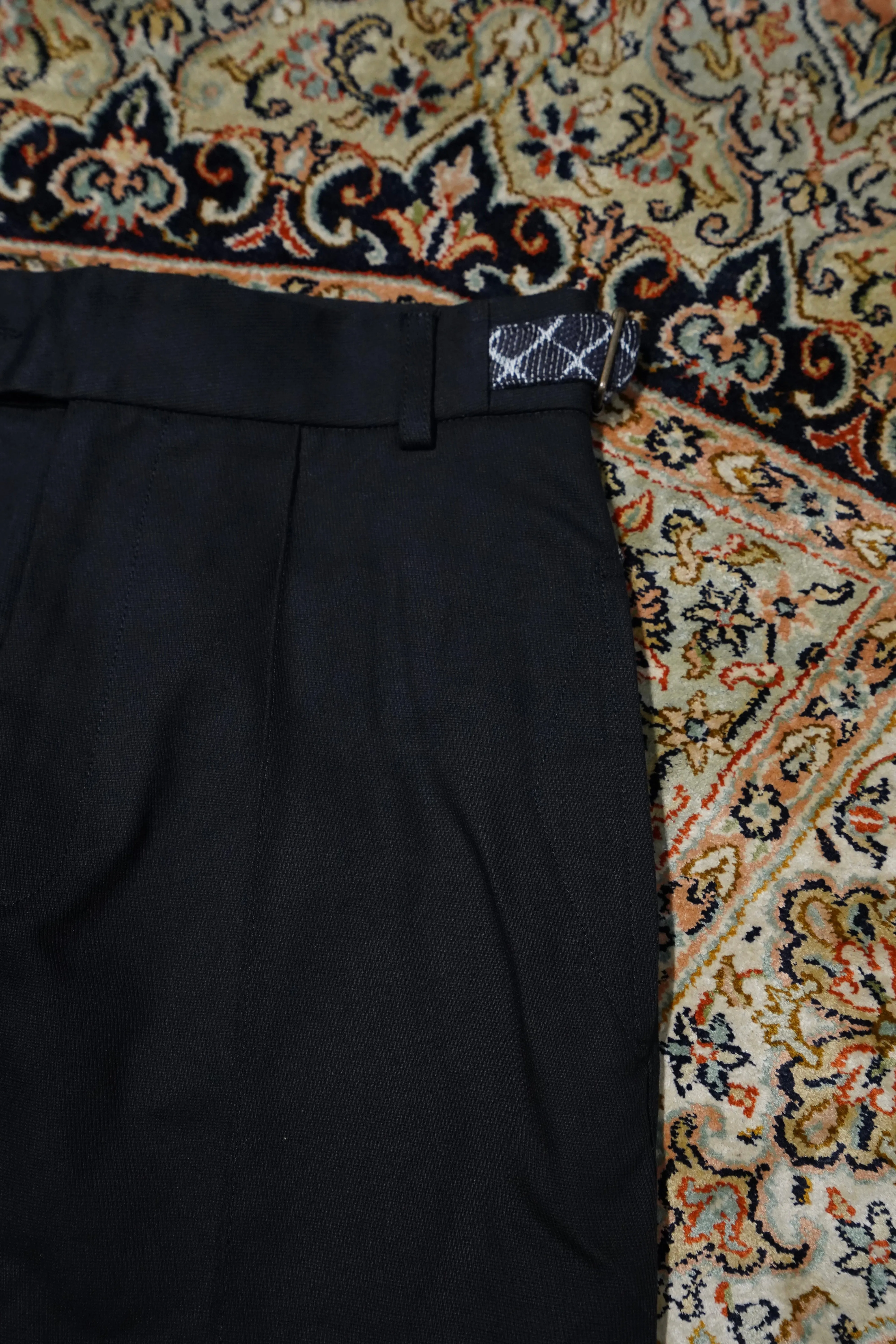 NICHOLAS DALEY TWO POCKET STRAIGHT LEG TROUSER (BLACK / ARGYLE) sold by CEDARWOOD product image thumbnail 4