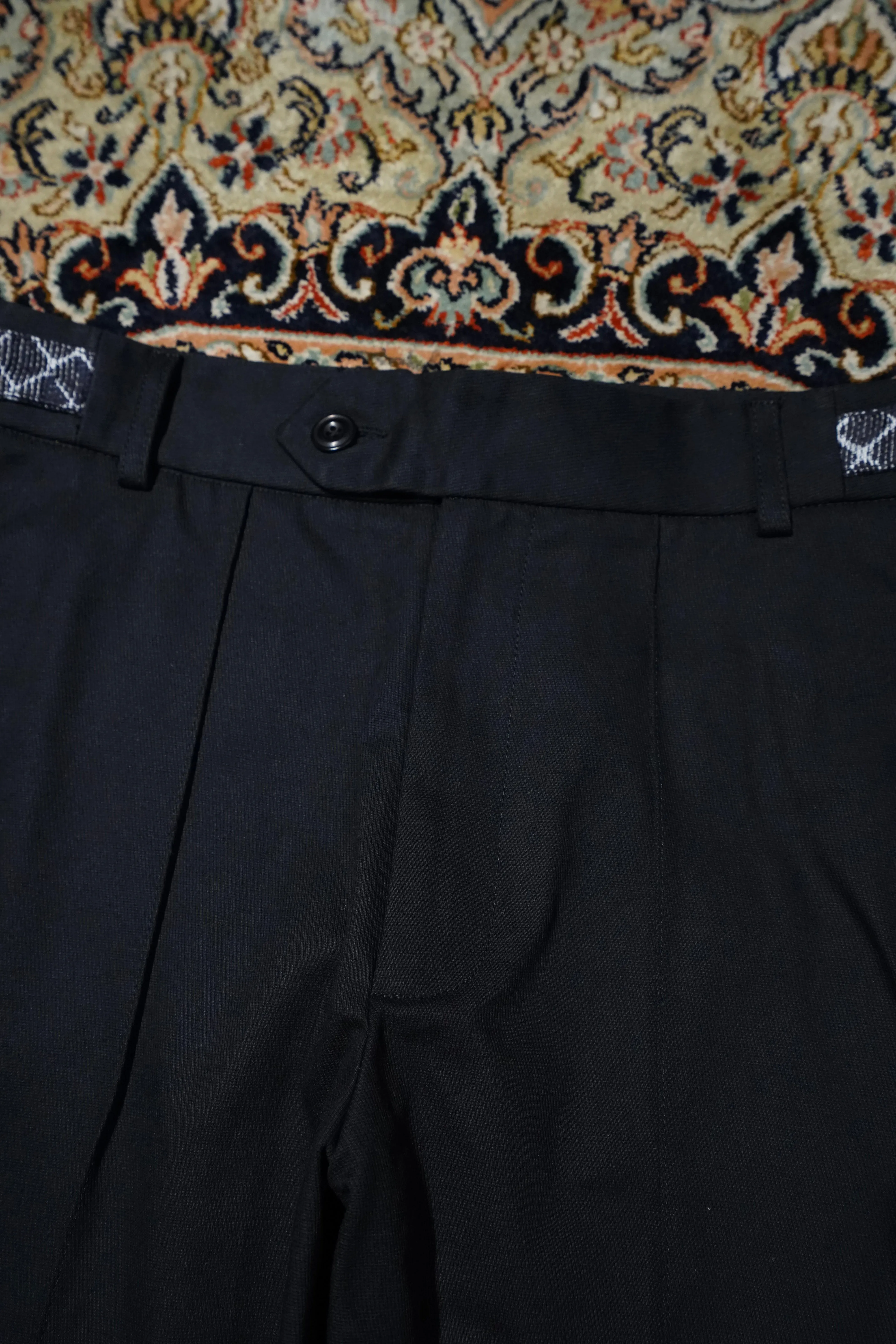 NICHOLAS DALEY TWO POCKET STRAIGHT LEG TROUSER (BLACK / ARGYLE) sold by CEDARWOOD product image thumbnail 3