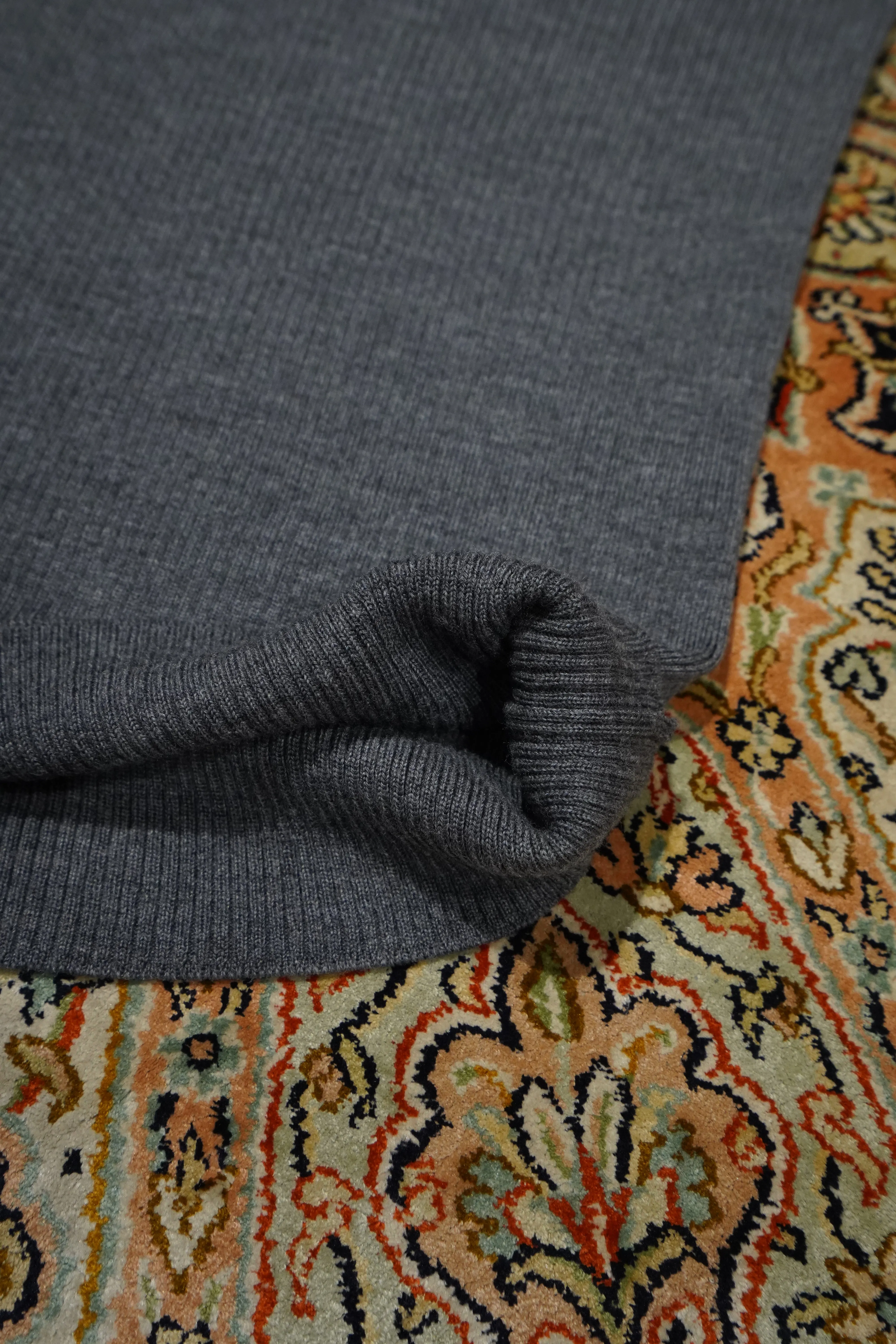 Wide Rib Turtleneck (GRAY) sold by CEDARWOOD product image thumbnail 4