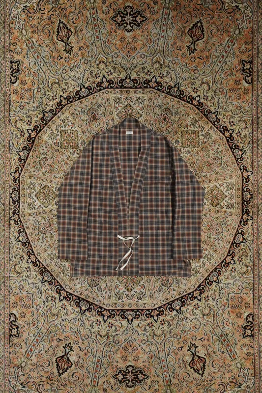 SOLARIS&Co. JPN LIGHT JACKET - HAORI (CHECKRED) made by CEDARWOOD