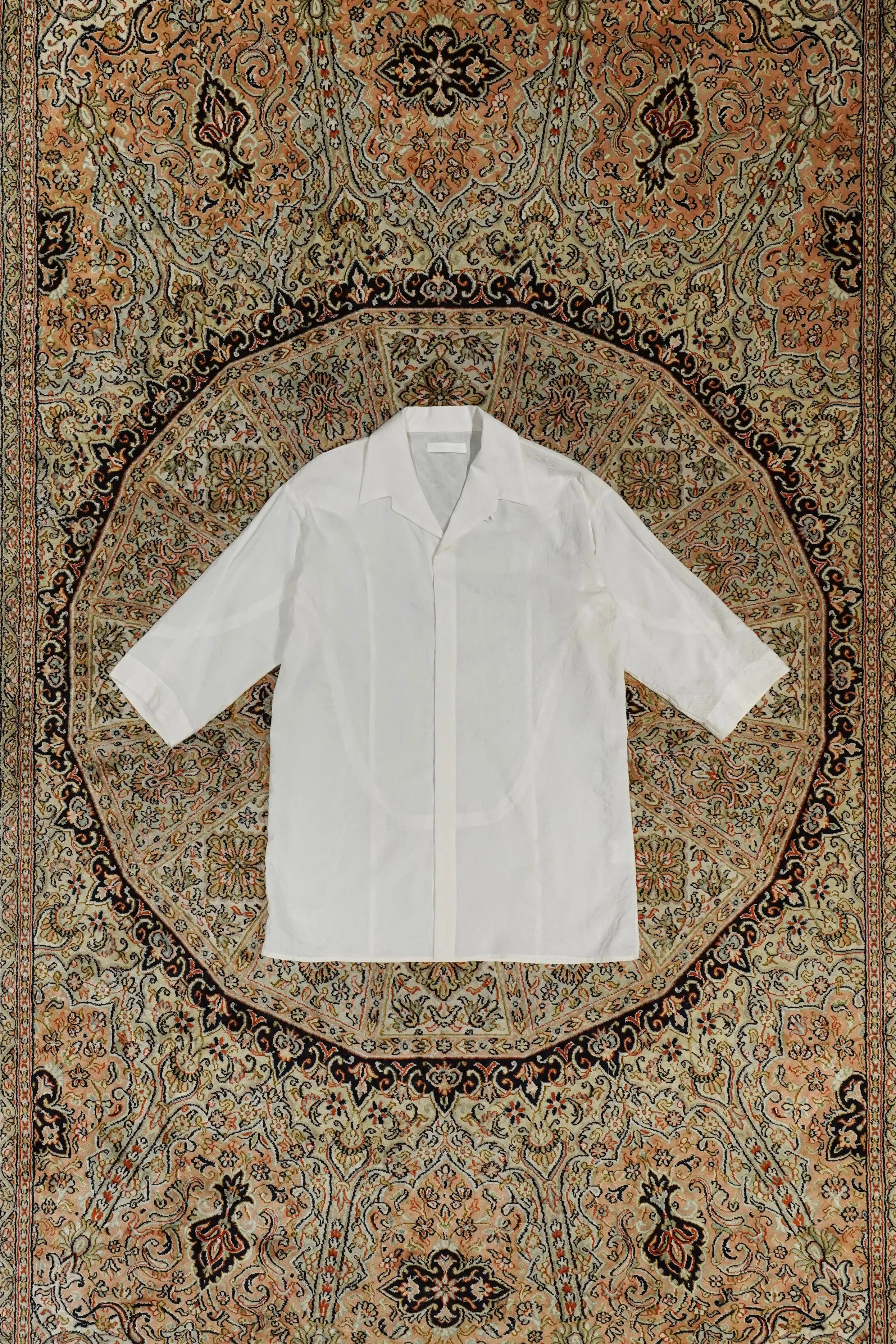 Nobuyuki Matsui Drop shoulder Italian collar shirts (White) sold by CEDARWOOD