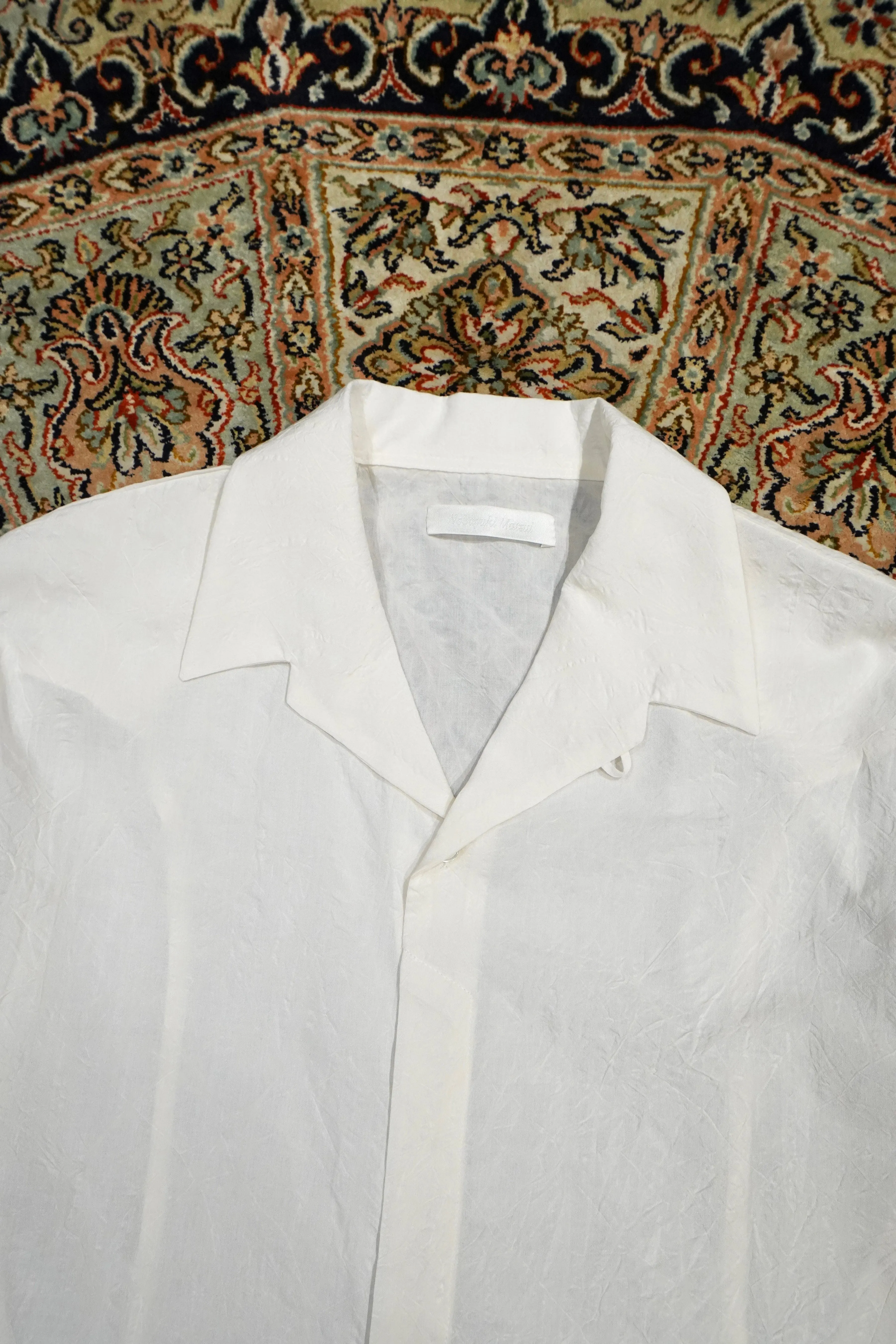 Nobuyuki Matsui Drop shoulder Italian collar shirts (White) sold by CEDARWOOD product image thumbnail 2