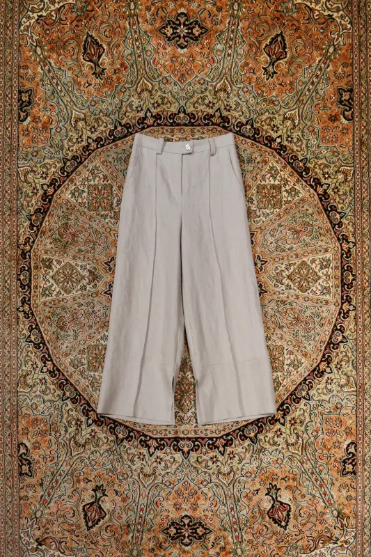 HERRINGBONE LINEN WIDE PT (BEIGE) made by CEDARWOOD