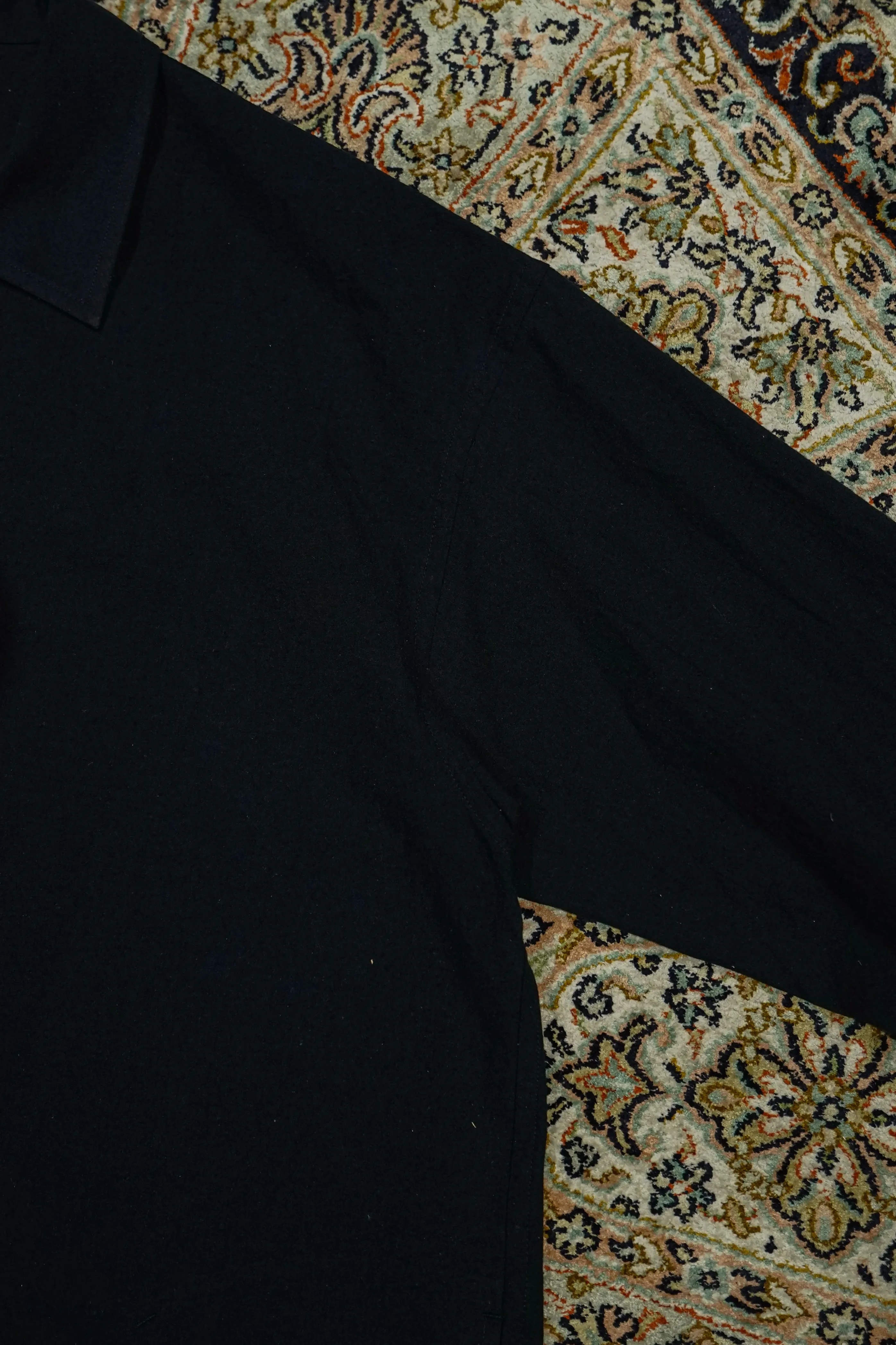 Urig COTTON SILK SIDE HIDE POCKET SHIRT (BLACK) sold by CEDARWOOD product image thumbnail 4