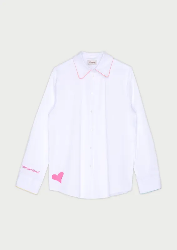 Caterpillar White Shirt made by Flabelus