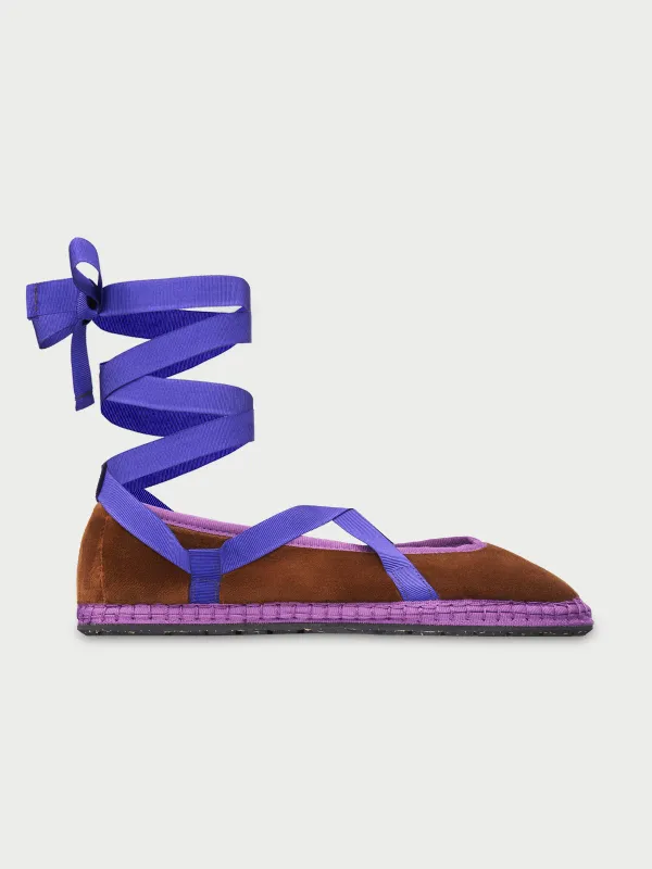 Eichiro Velvet Ribbon Brown made by Flabelus