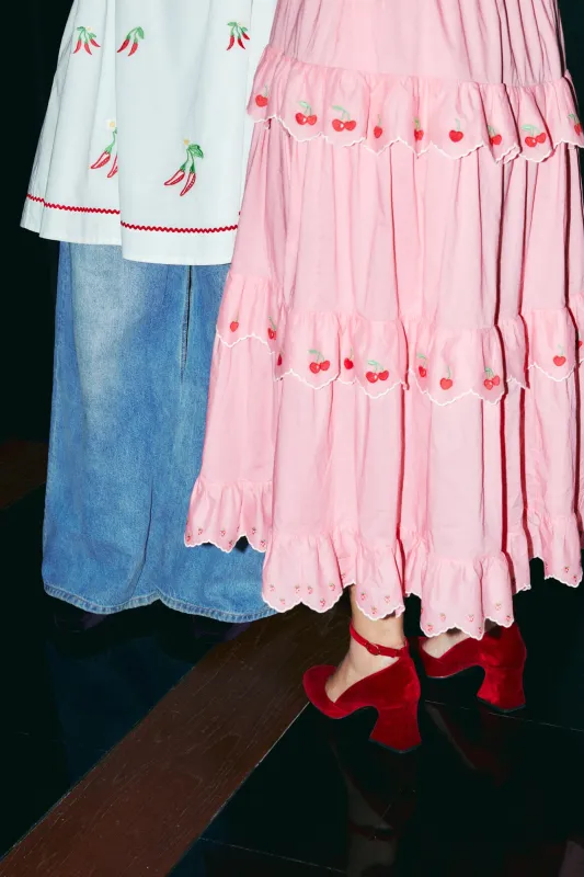 The D'Orsey Pumps Red made by Flabelus