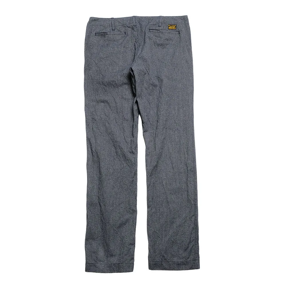 BURGUS PLUS - Stripe Covert Trousers - 401Z-73 sold by Burgus Plus product image thumbnail 4