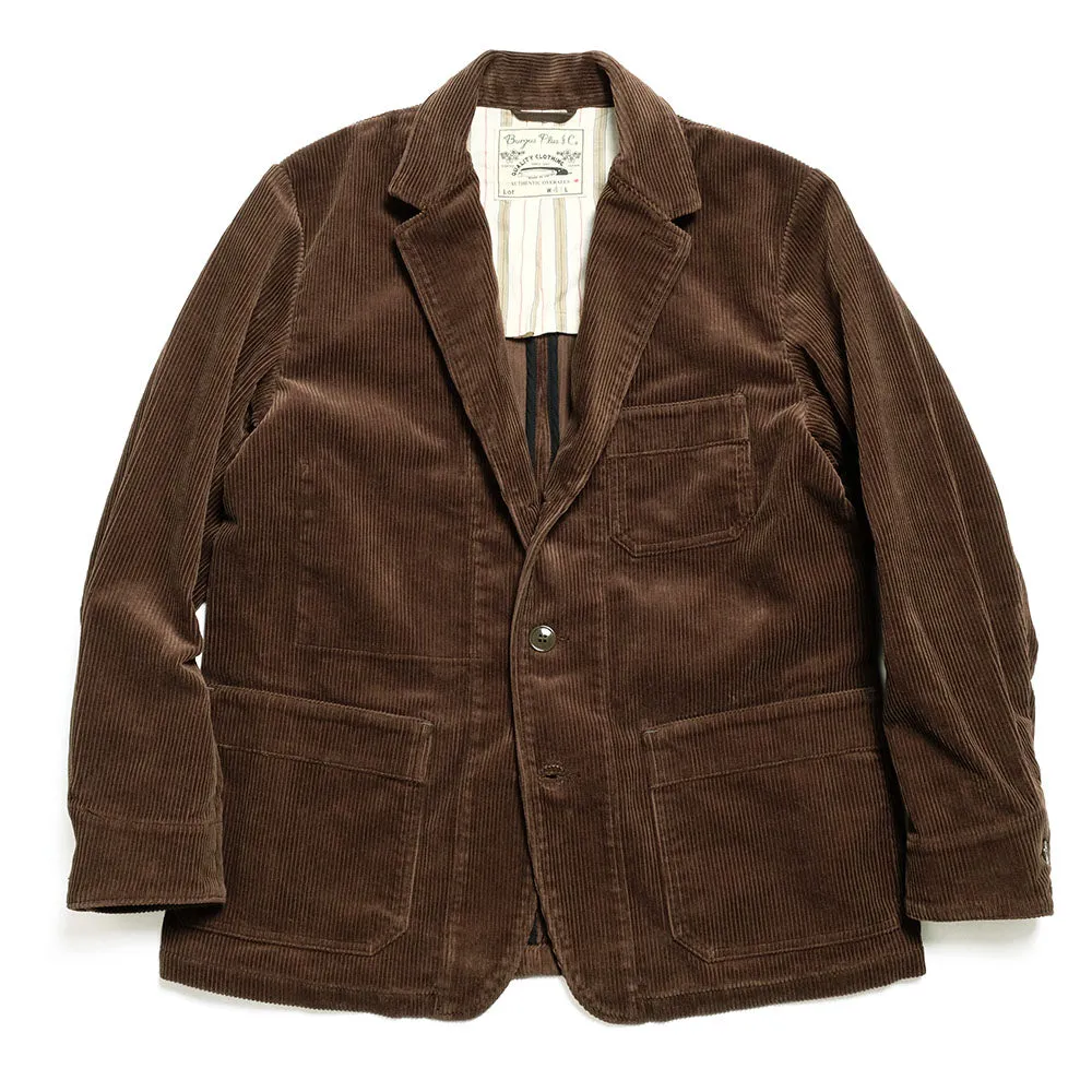 BURGUS PLUS - Wide Wale Corduroy 3BTN Jacket - BP25901 sold by Burgus Plus product image thumbnail 2
