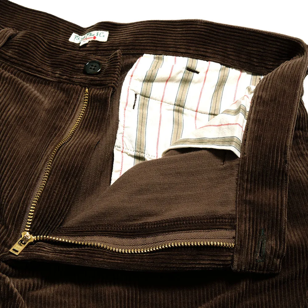 BURGUS PLUS - Wide Wale Corduroy 2Tuck Trousers - BP25304 sold by Burgus Plus product image thumbnail 5