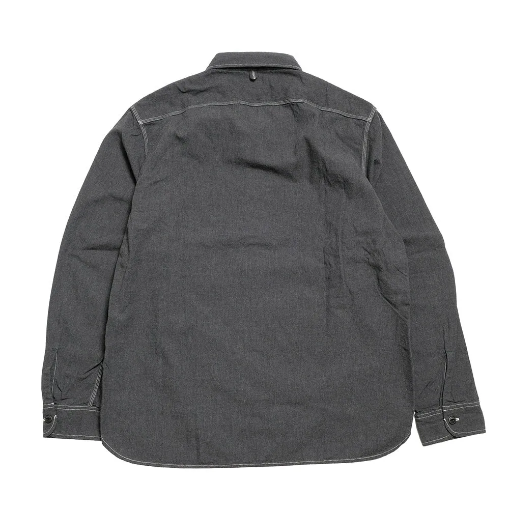 BURGUS PLUS - Solid-Color Chambray Work Shirt - Heather Gray - HBP-300CHB sold by Burgus Plus product image thumbnail 2