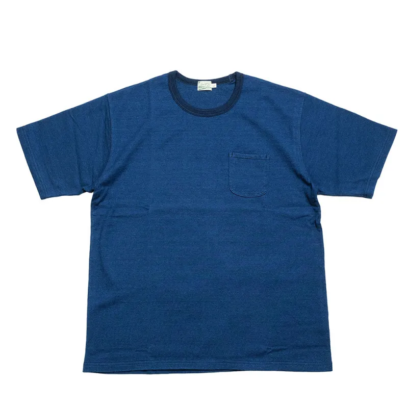 BURGUS PLUS - Indigo Pocket T-shirt - HBP-029 made by Burgus Plus