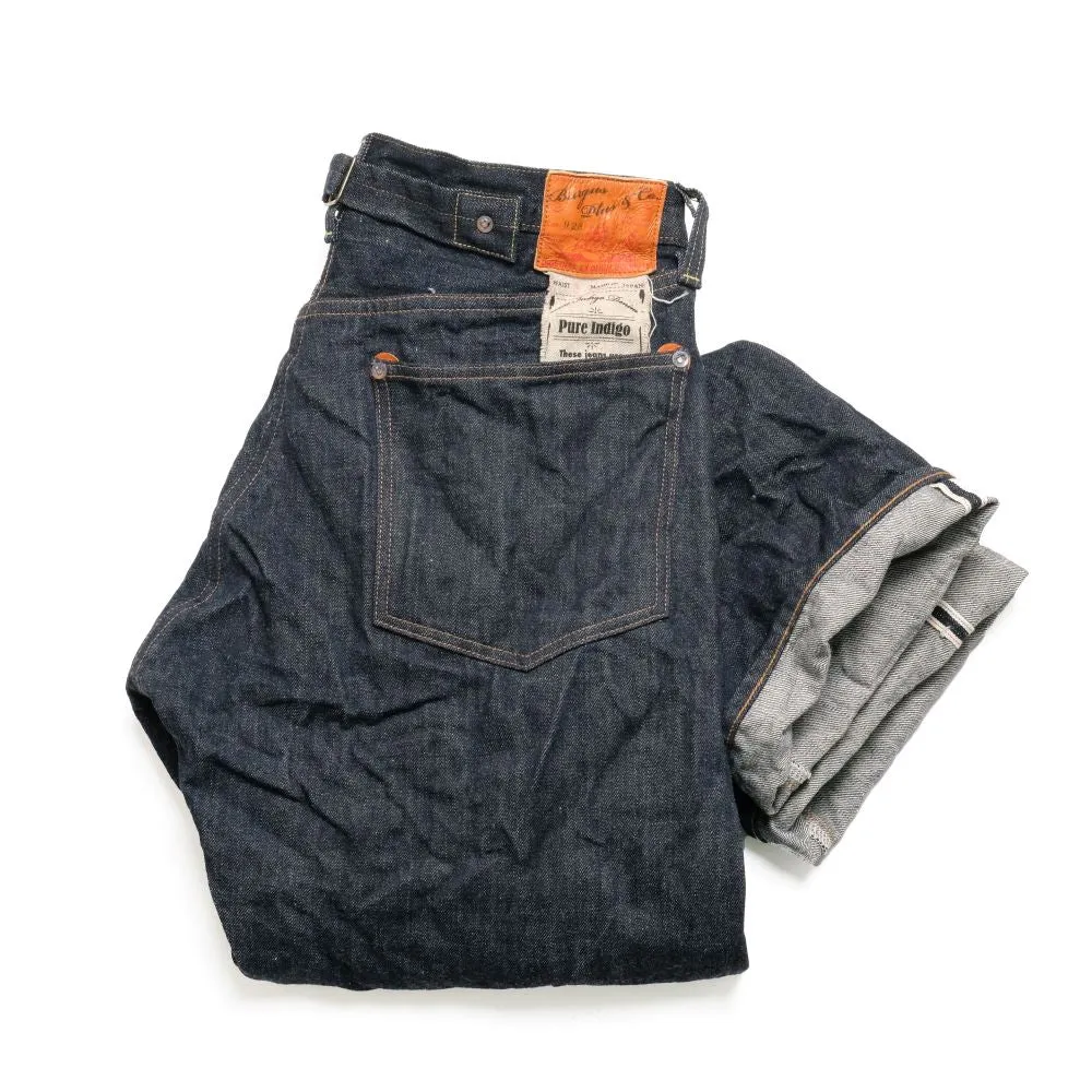 Burgus Plus - Natural Indigo Selvedge Jeans - 1928 Cinch-Back Model - 928-XX-02 sold by Burgus Plus