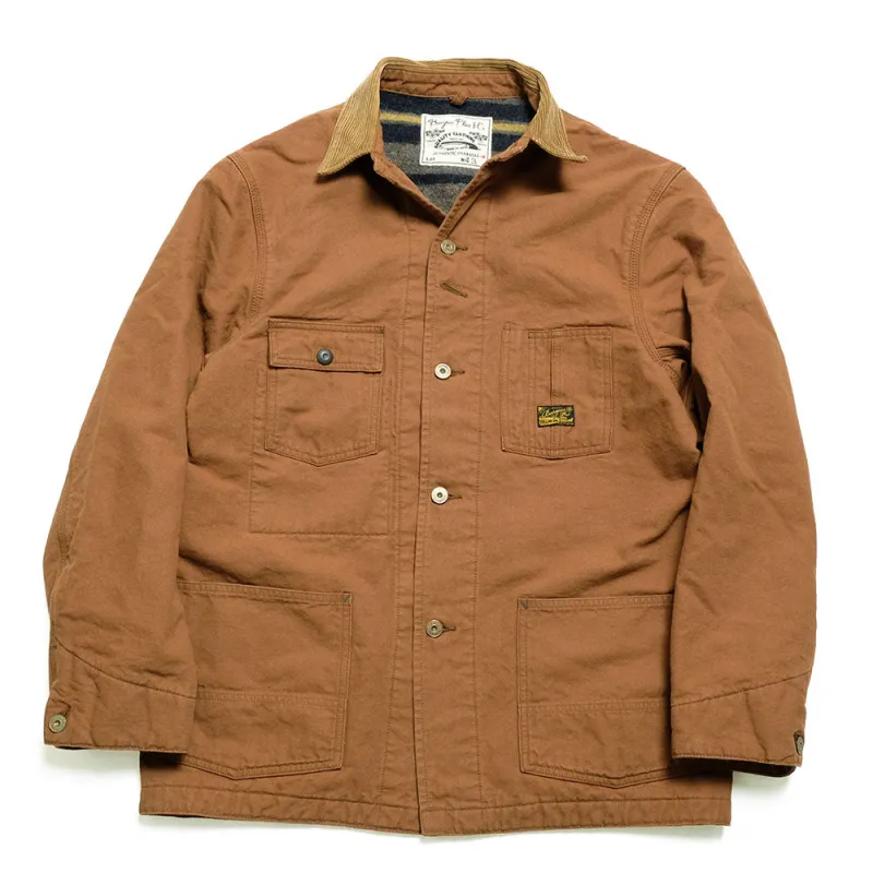 BURGUS PLUS - Blanket Lining Heavy Brown Oxford Coverall - BP25903 made by Burgus Plus