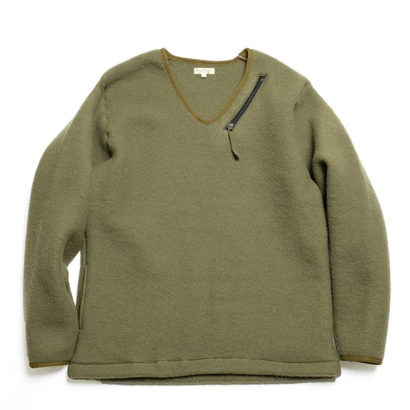 BURGUS PLUS - WOOL Pull Over Shirt - BP24902 made by Burgus Plus